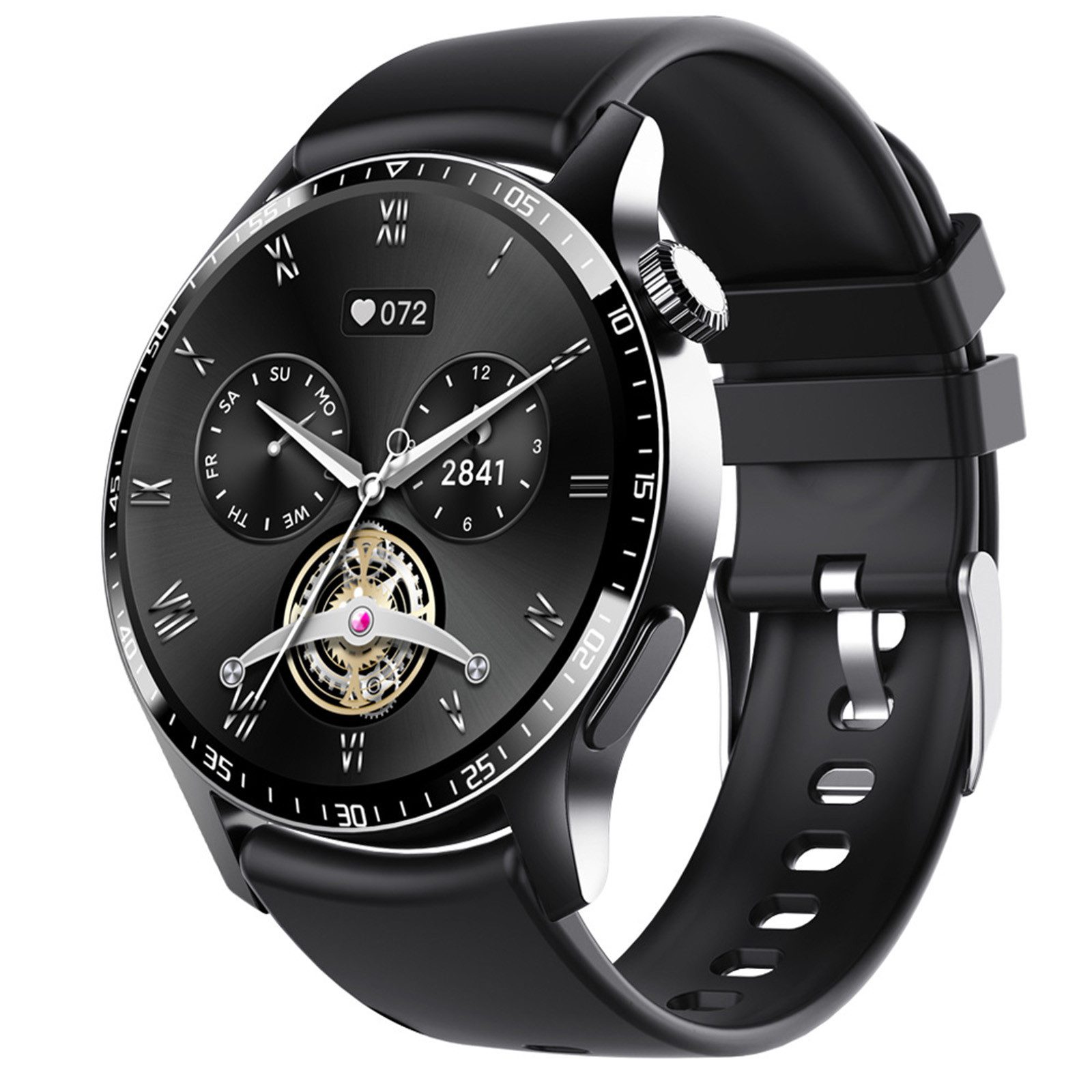 MOPUEA Smartwatch Herren Damen mit Telefonfunktion Fitness Uhr 1,35 Zoll Smartwatch Smartwatch / Fitness Tracker Uhr, 1,35" HD Touch Smartwatch mit Gesundheits- & Sporttracking, Herzfrequenz, Blutdruck, Schlaf, Sportmodi, Bluetooth, IPX