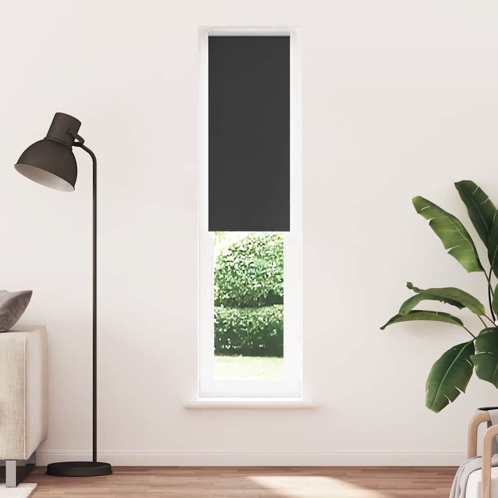 Verdunklungsrollo, vidaXL, Verdunkelungsrollo Schwarz 40x230 cm günstig online kaufen