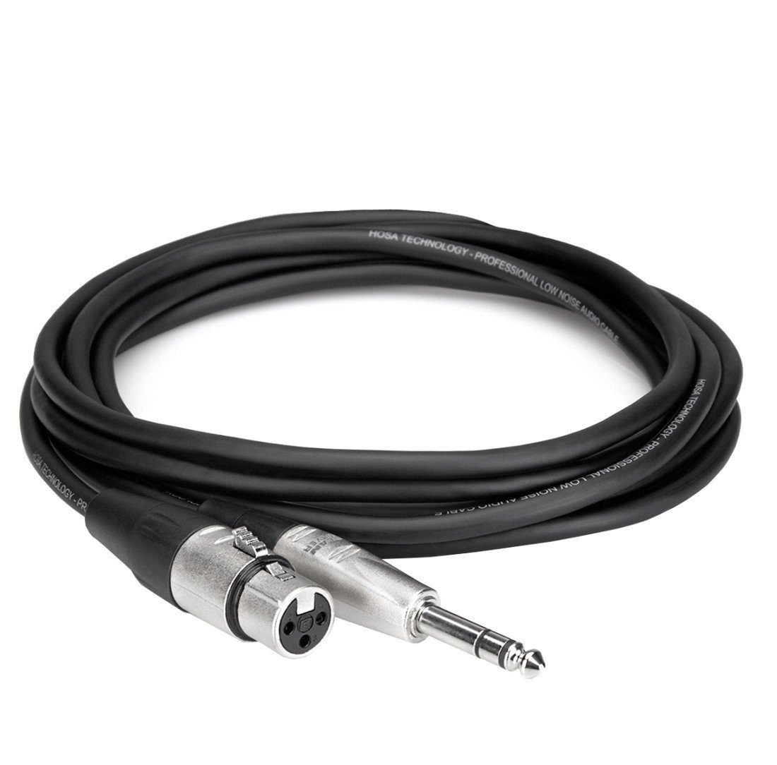 Hosa Audio Hosa HXS-003 XLR female zu Klinkenstecker 6,3mm 1m Audio-Kabel, XLR female, 6.35mm Klinkenstecker (100 cm), symmetrisches Kabel mit einer Länge von 100cm