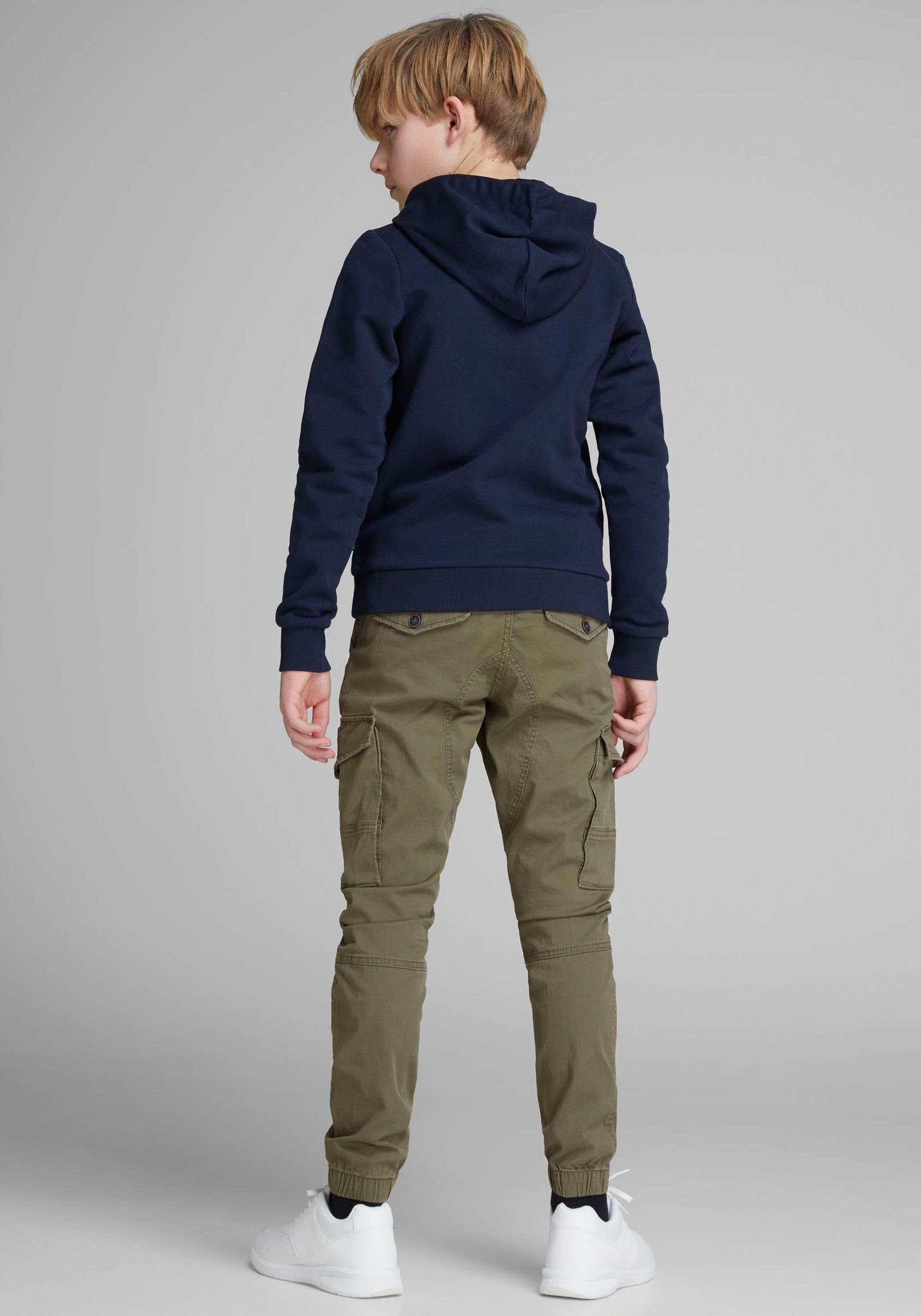 Jack & Jones Junior Cargohose JPSTPAUL JJFLAKE AKM 542 OLIVE NOOS JNR
