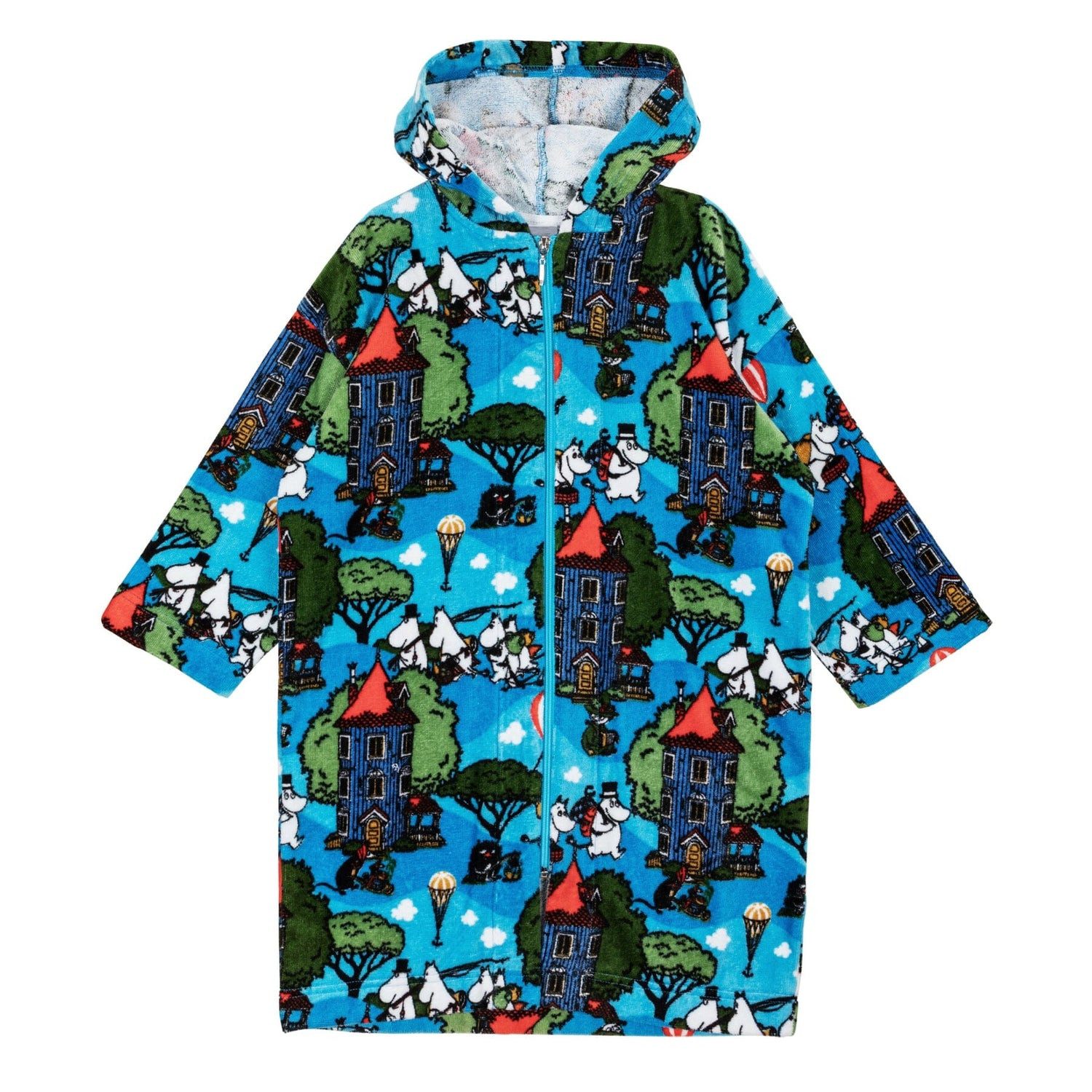Moomin by Martinex Kinderbademantel MOOMIN – Kinder-Bademantel „Home Yard“ Blau