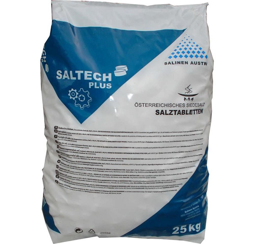 Thumbnail - Salinen Austria SALTECH plus 5x25kg Salztabletten Regeneriersalz (Wasserenthärtung Wasserenthärter)
