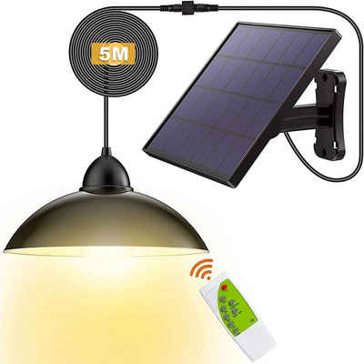 DOPWii LED Solarleuchte Solarlampen,180 ° Einstellbares IP65,5m Kabel