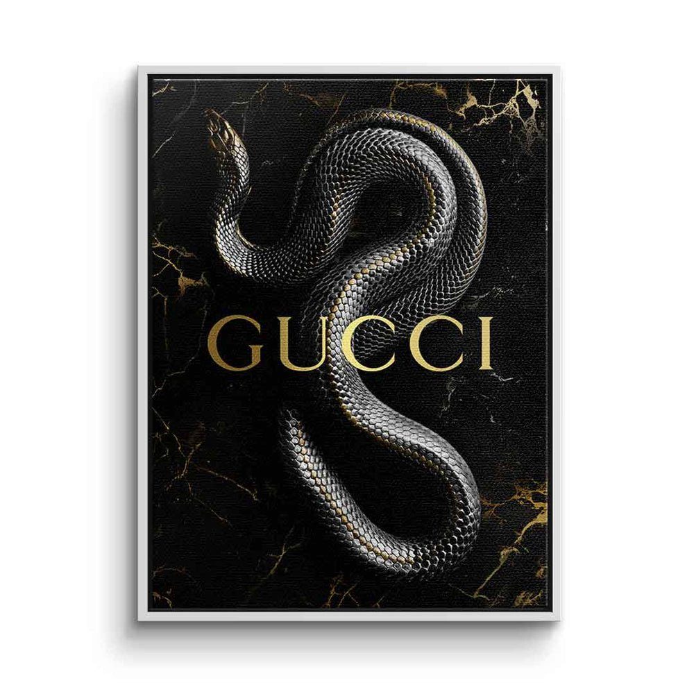 DOTCOMCANVAS® Leinwandbild, Leinwandbild luxury snake Gucci günstig online kaufen