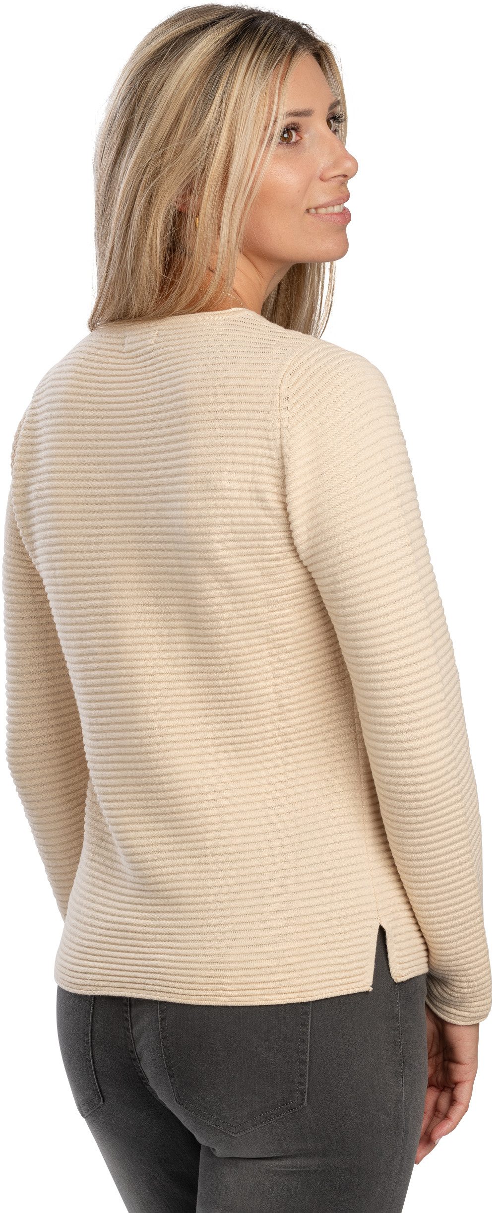 belmina Strickpullover Hochwertiger Baumwoll-Strick