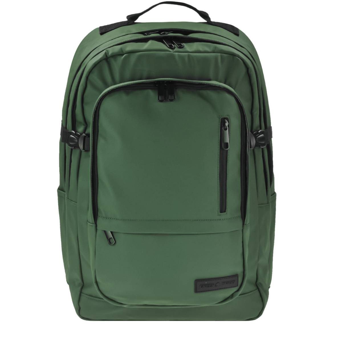 Greenburry Tagesrucksack "Cambridge" Rucksack 36x47cm, Schulrucksack mit Notebookfach 30x32cm und Brustgurt, grün
