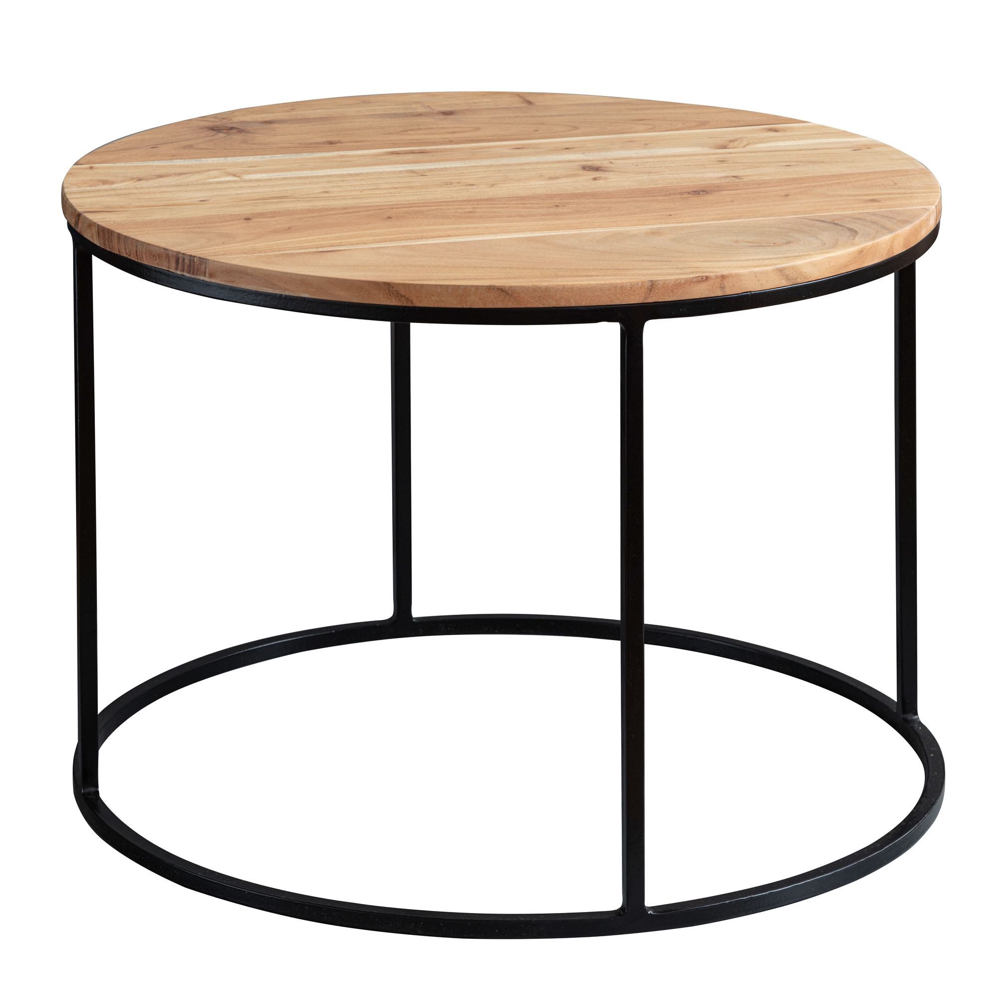 FINEBUY Couchtisch FB54855 (60x43x60 cm Akazie günstig online kaufen