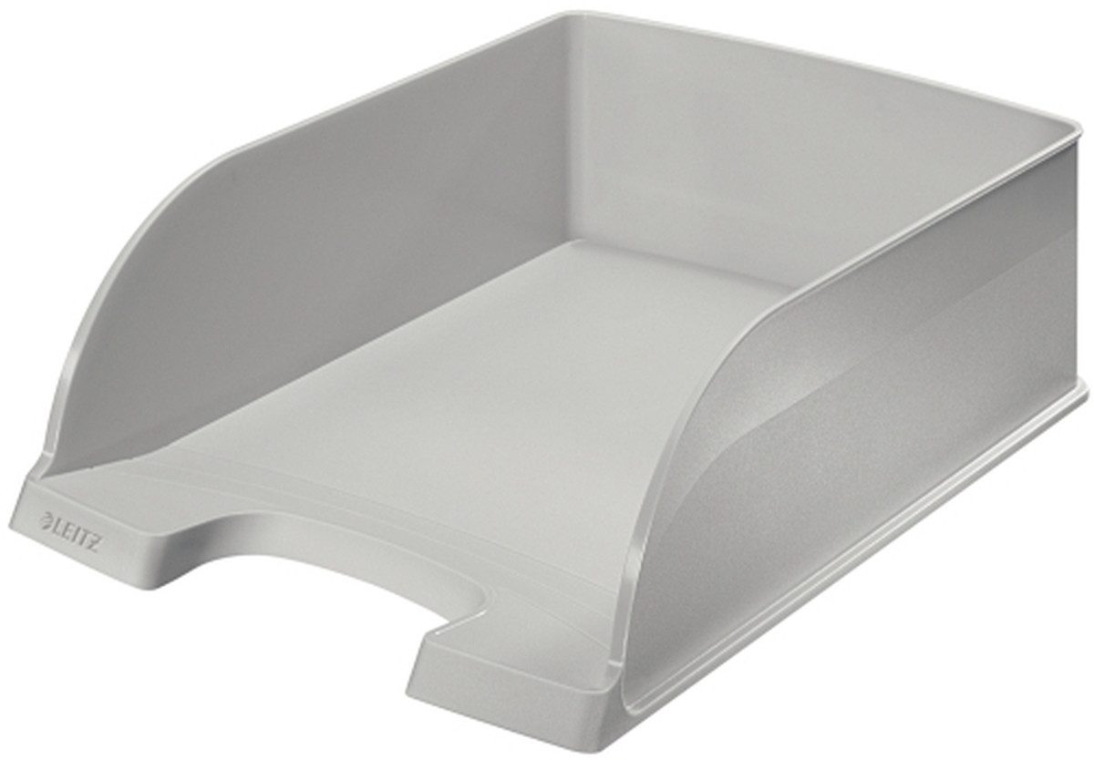 LEITZ Briefablage Briefkorb Jumbo Plus grau (4 Stück)