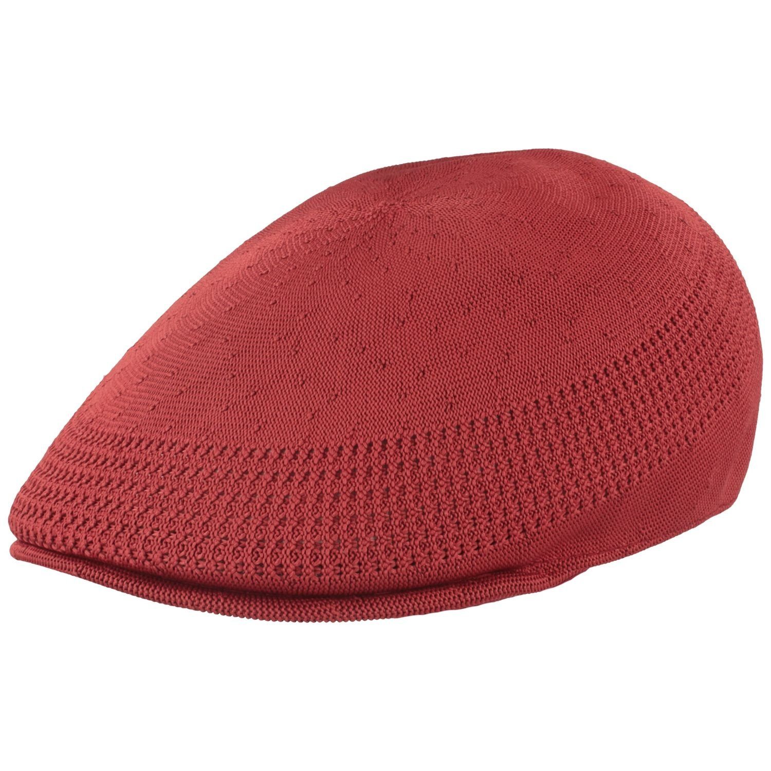 leicht, 507 Kangol Tropic Ventair Flatcap luftig Schiebermütze mittelrot