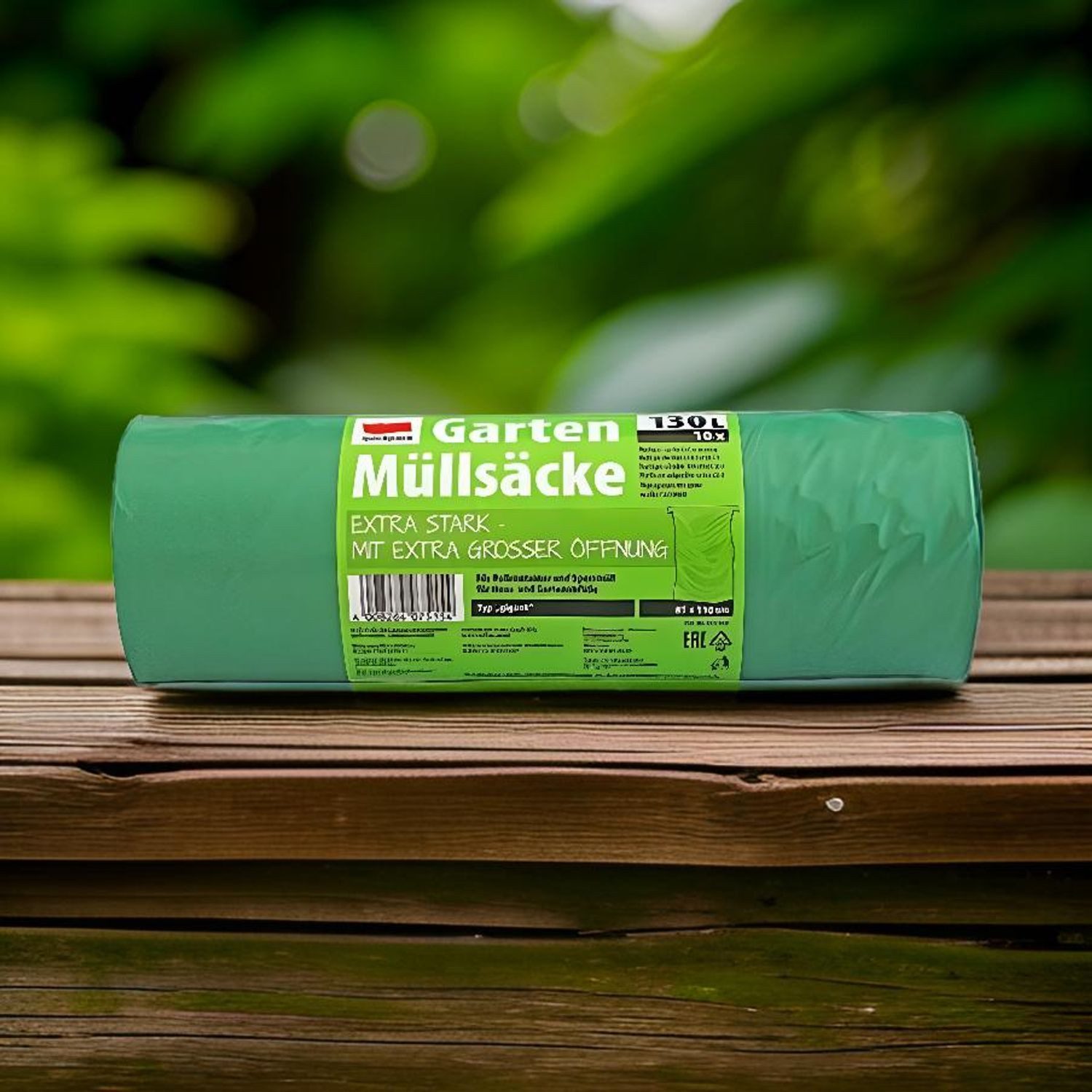 BURI Müllsack Abfallsäcke 10 Stück 130L Müllsäcke Abfallsack Gartenabfallsäcke, 130