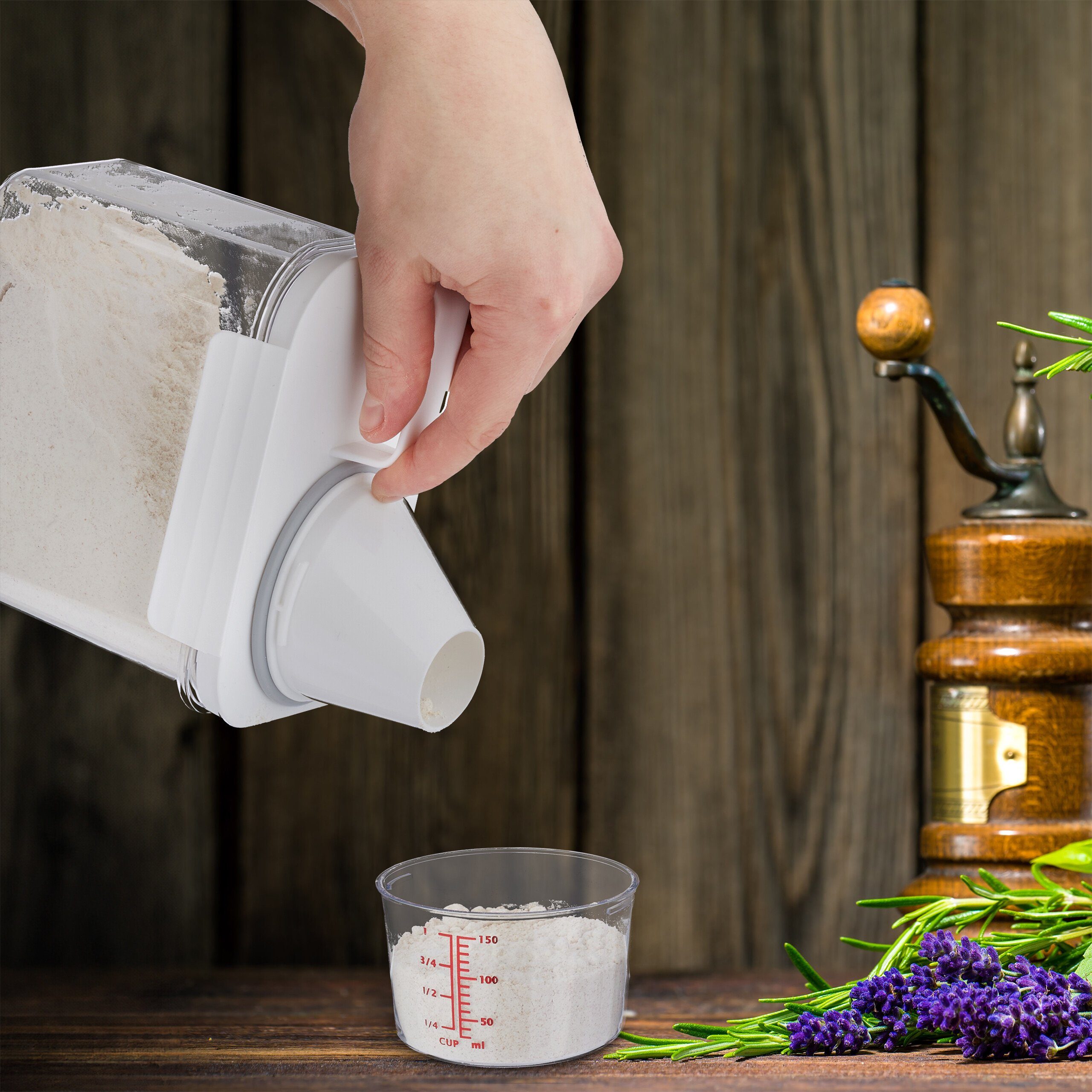 relaxdays Futterbehälter Futter Aufbewahrungsbox 1,1 Liter, günstig online kaufen