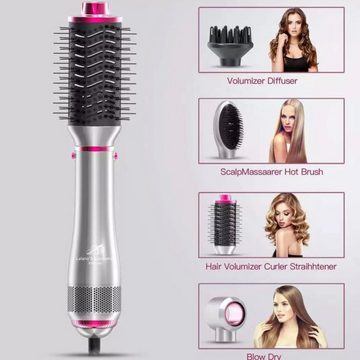 Lalano`S Cosmetics Haartrockner One Step Volumizer Hair Dryer Warmluftbürste 4 in 1 Hairstylist, 1000,00 W