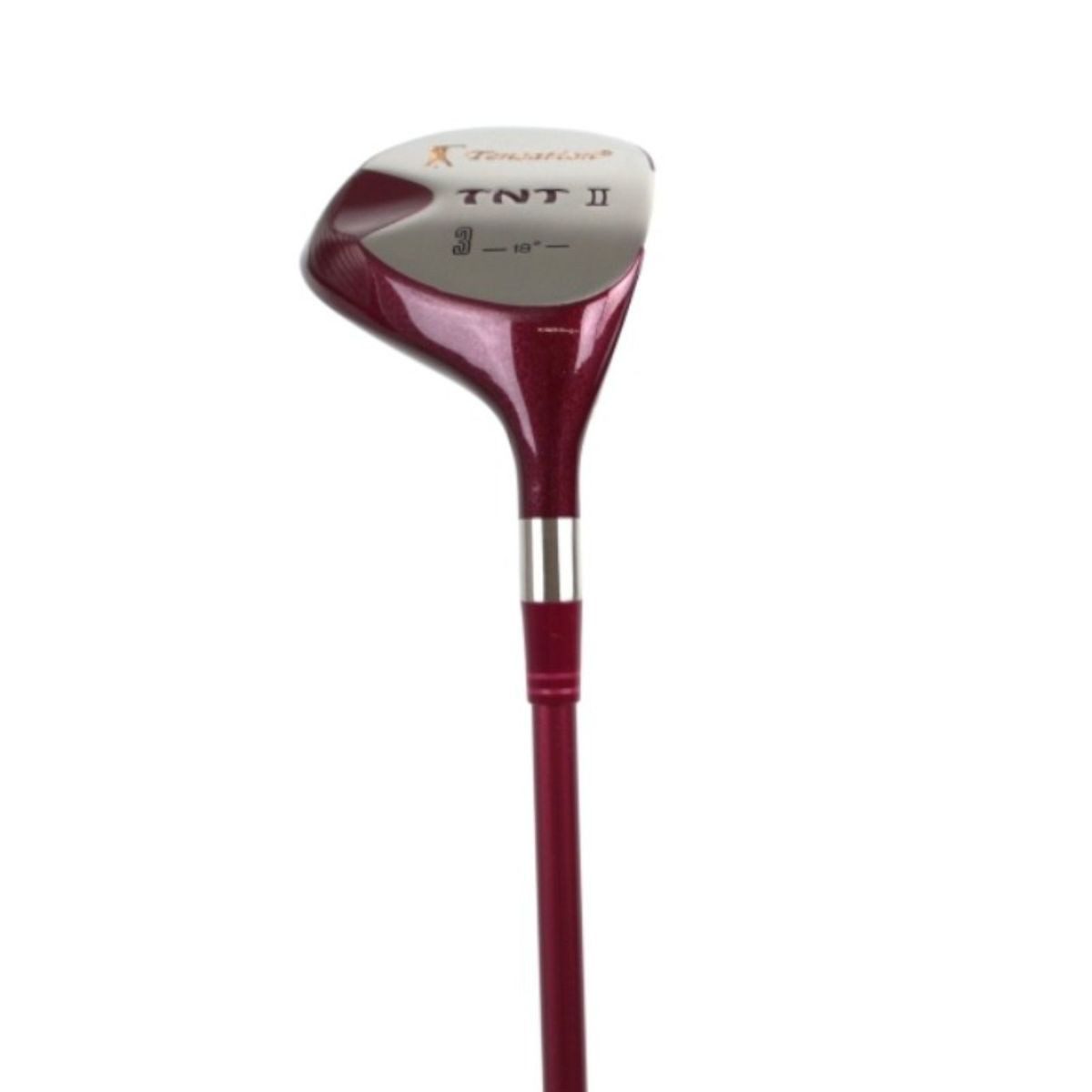 Fairwayholz Golfschläger Holz Nr. 3 für Damen in Rot 18 ° mit Flex L Graphitschaft, 1-tlg., Rutschhemmender Griff