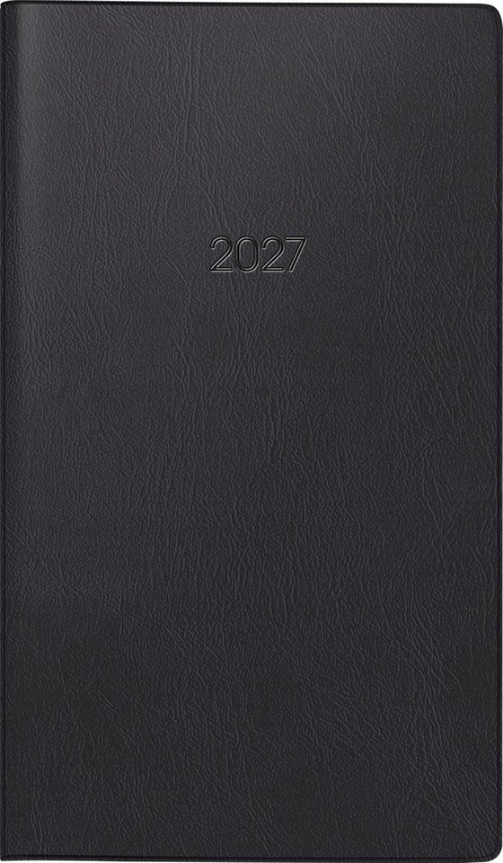BRUNNEN Taschenkalender 2027 BRUNNEN Taschenkalender9x15cm sw 2S/1M