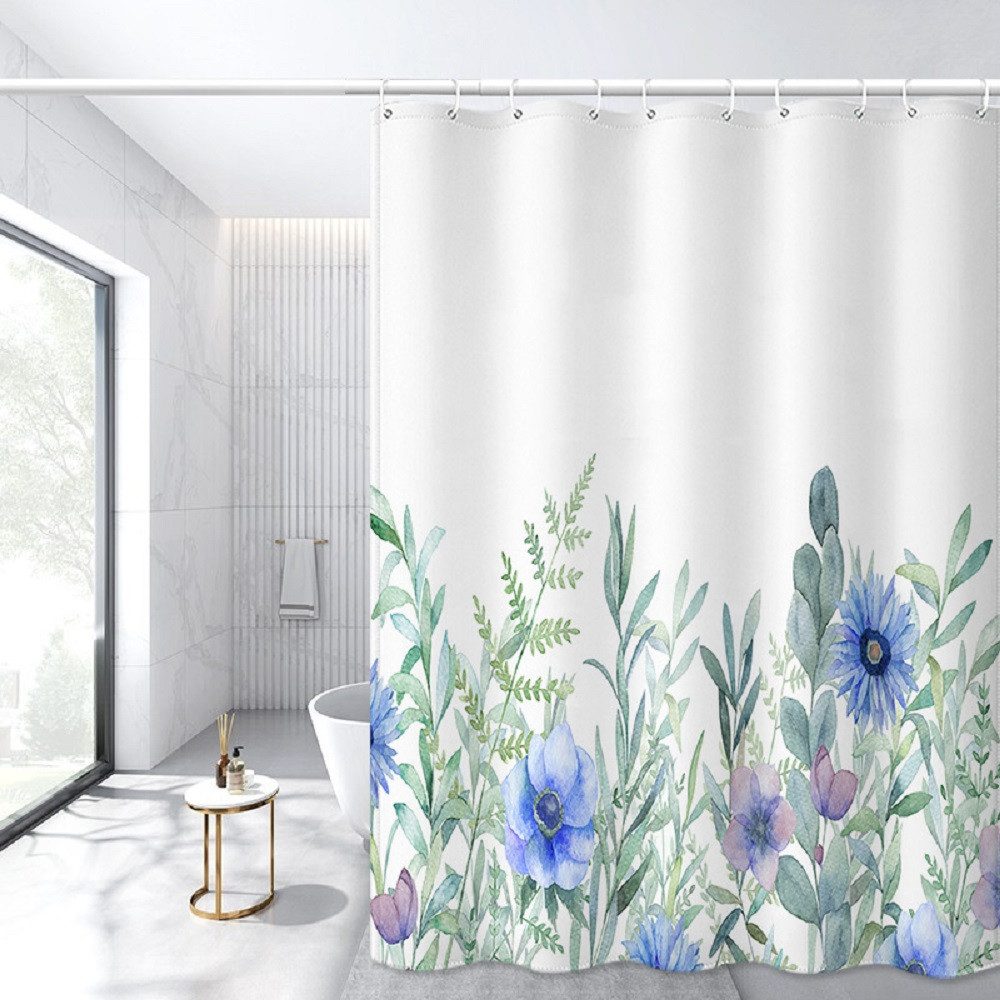 BYSURE Duschvorhang Breite 180 cm (1-tlg), Digitaldruck Wasserdicht Duschvorhang Polyester