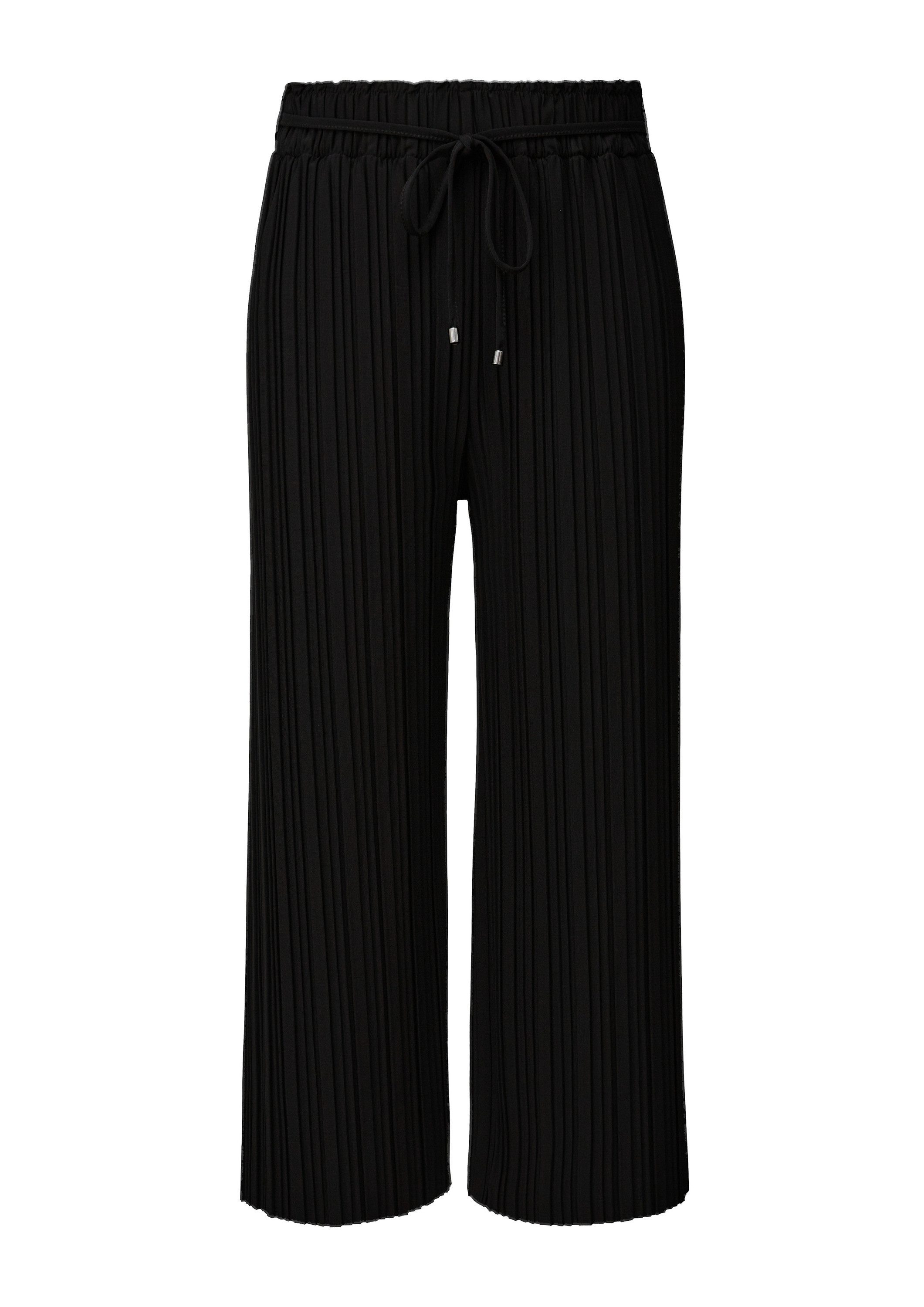 s.Oliver Culotte Hose Plissierte Hose mit Wide Leg
