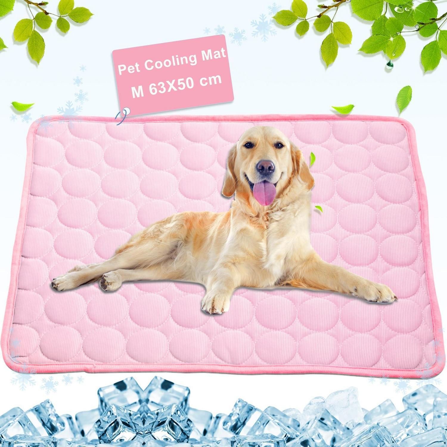 LuxusKollektion Hundematte Kühlmatte Haustier M Rosa