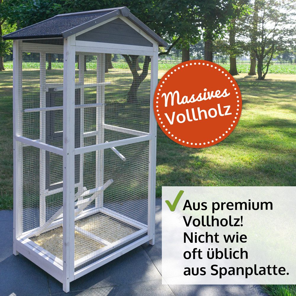 Zooprinz Vogelhaus Vogelvoliere Apollo aus wetterfesten günstig online kaufen
