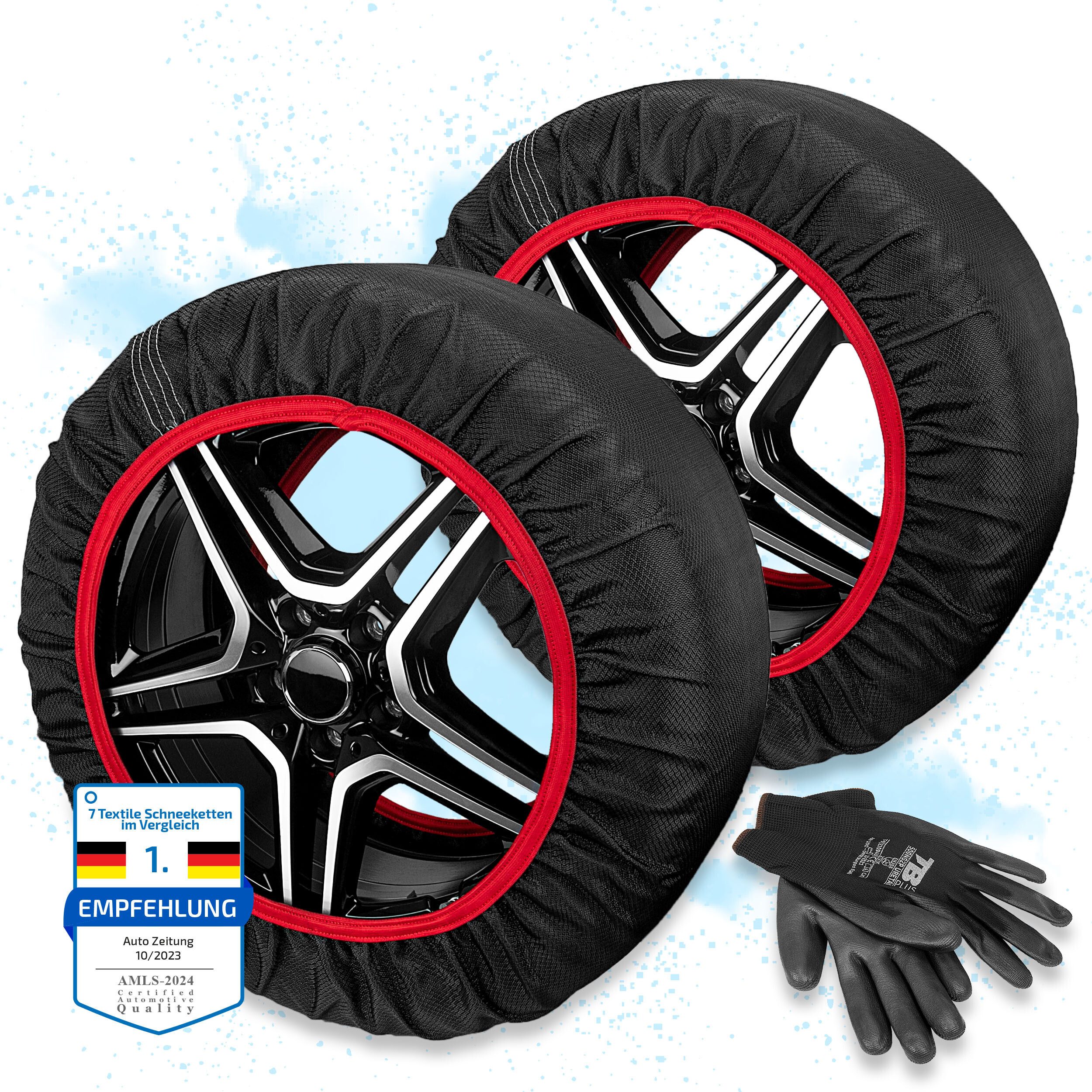 HEYNER Снежные цепи Снежные цепи Textilschneeketten Snowsocks 2 Stück, Размер M 13"-18", (2-tlg)