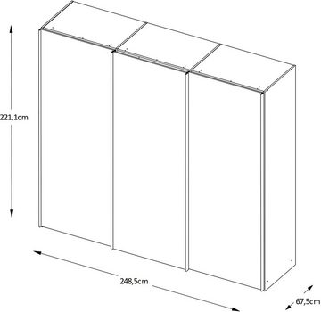 STAUD Schwebetürenschrank Includo Glas