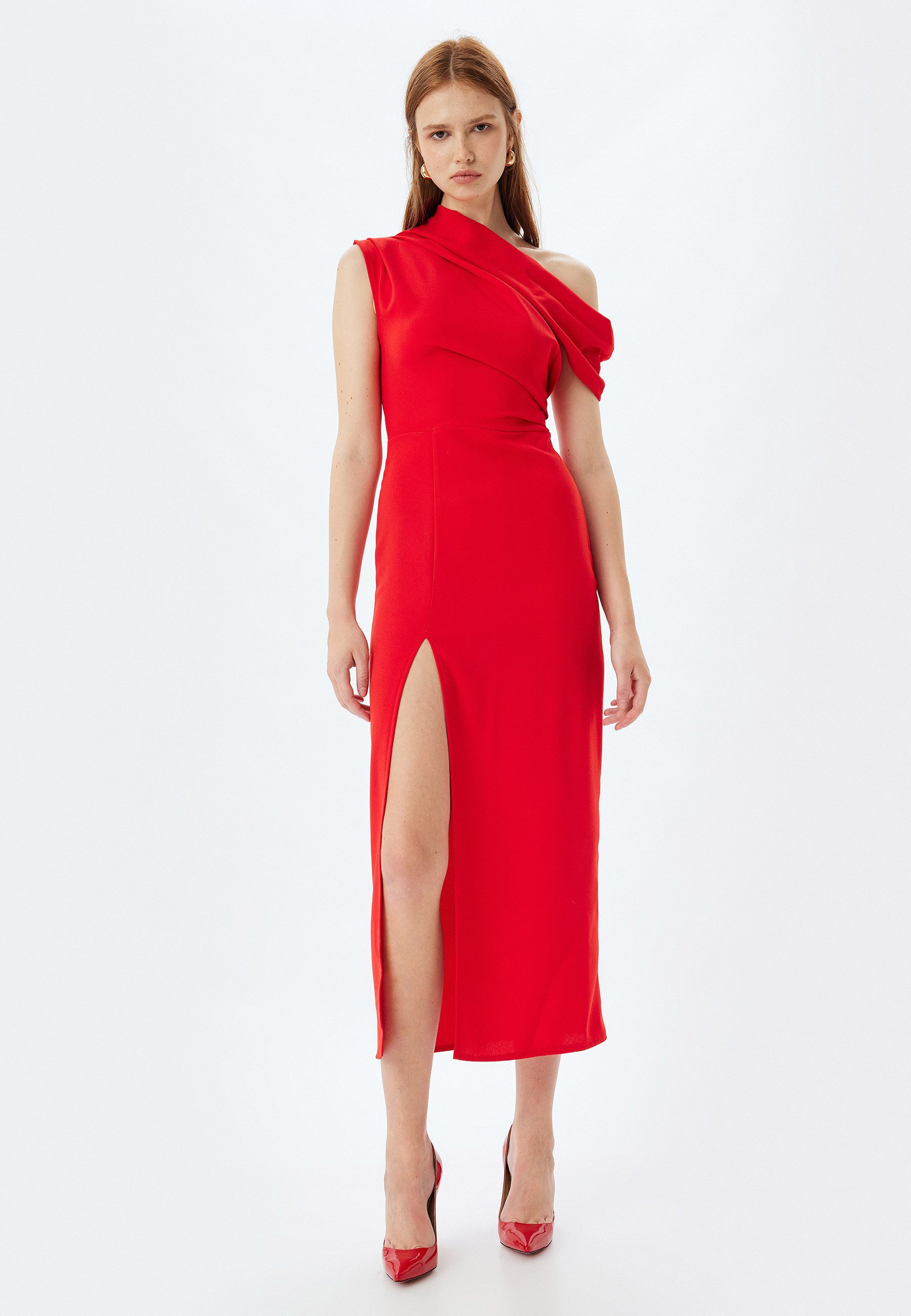 Maxikleid Maxi Länge Drapiert