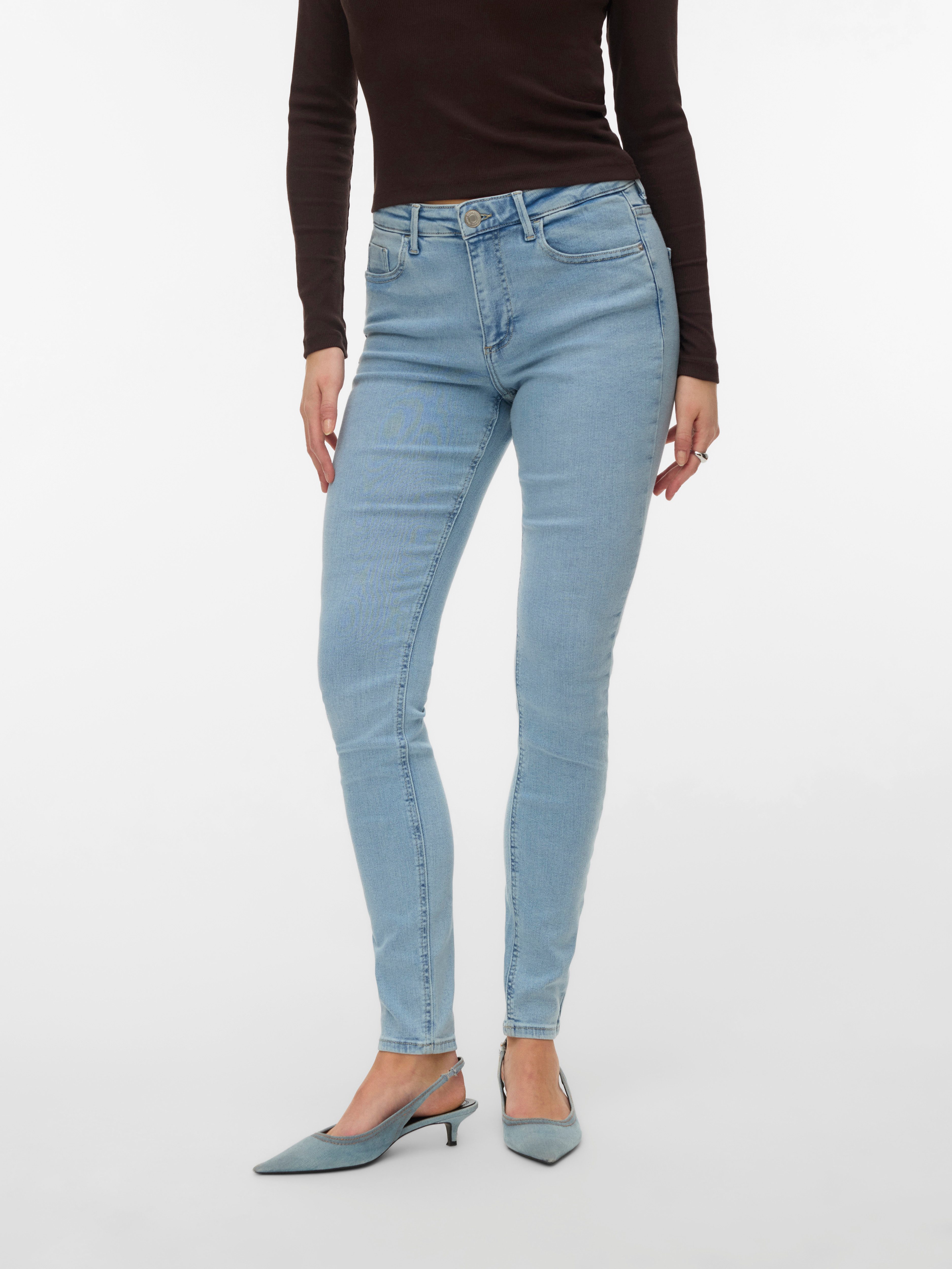 Skinny-fit-Jeans VMPOLLY MR SKINNY JEANS RA3056 NOOS