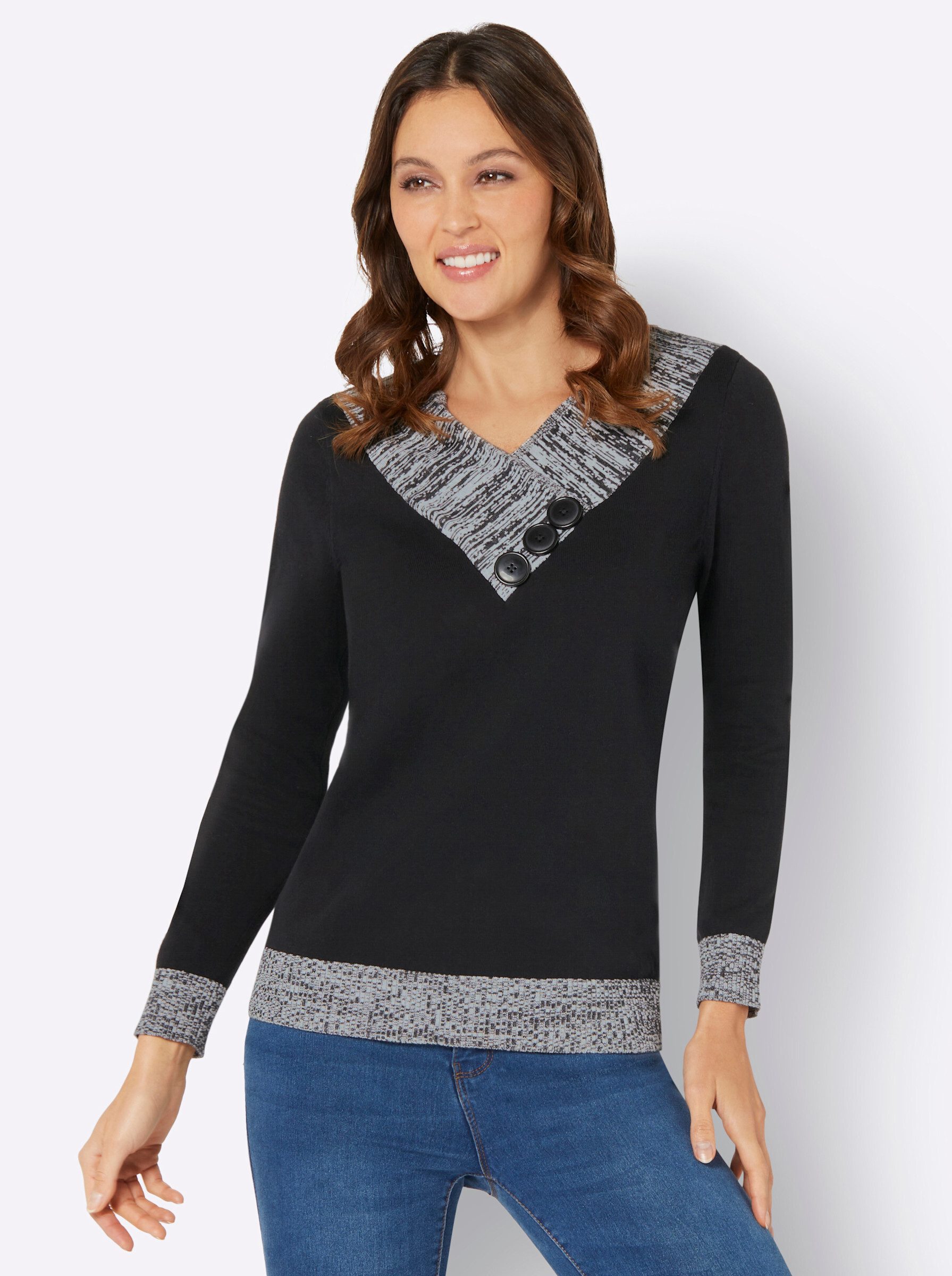 Strickpullover Langarm-Pullover