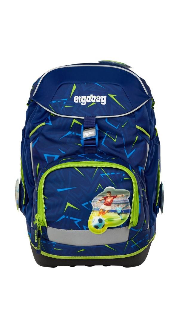 ergobag Schulranzen pack Set (6-tlg., 6-teiliges Set), größenverstellbares Rückensystem