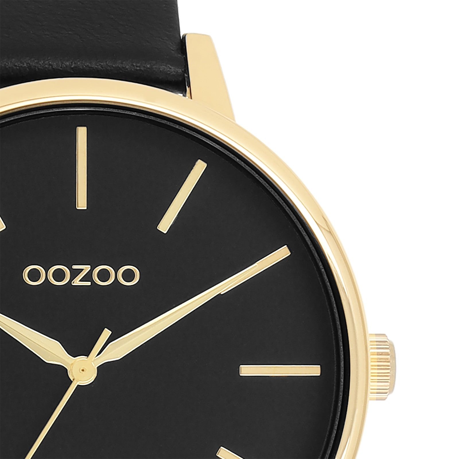 OOZOO Quarzuhr Oozoo Damen Armbanduhr Timepieces Analog, (Analoguhr), Damenuhr rund, groß (ca. 42mm) Lederarmband, Fashion-Style