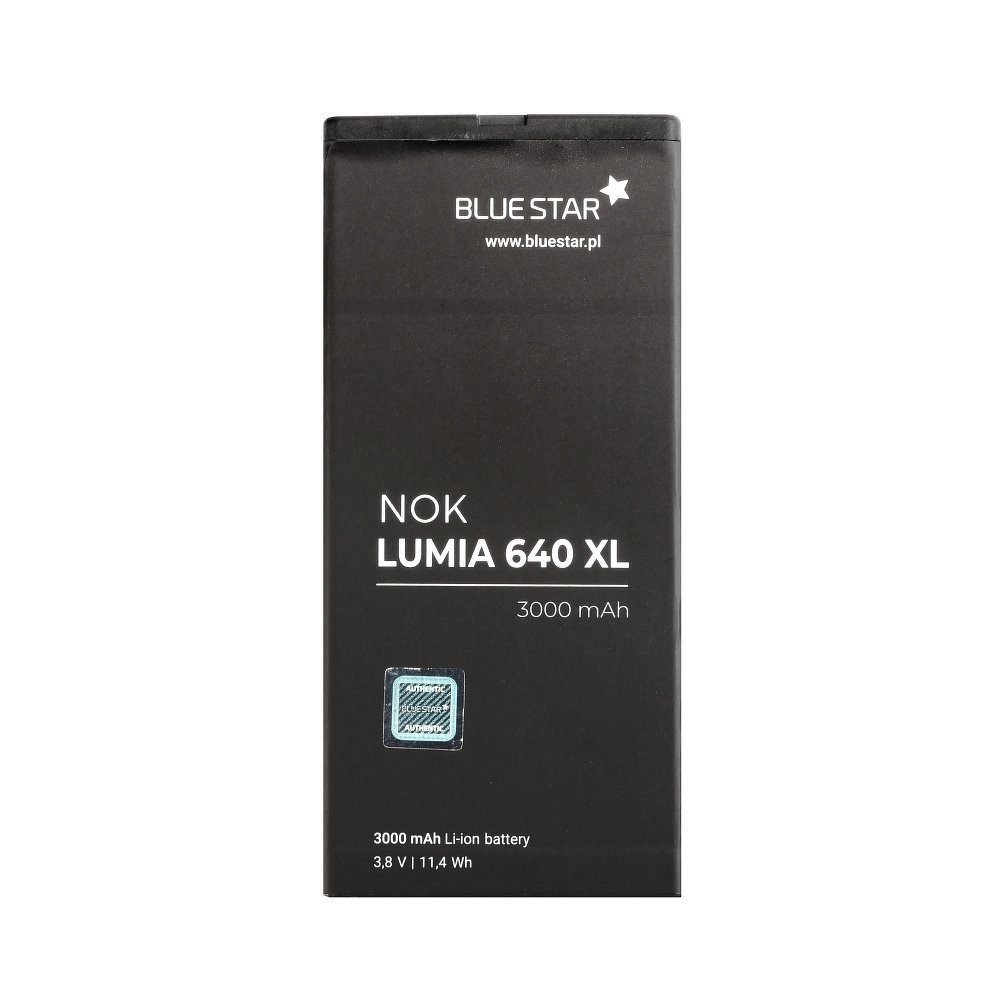 BlueStar Akku 3000mAh Accu Li-lon XL 640 Lumia Ersatz kompatibel Batterie Nokia mit Austausch Smartphone-Akku BV-T4B