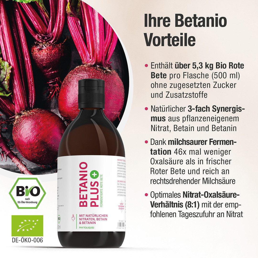Cellavent Healthcare Das Bio Rote-Bete-Konzentrat - Betanio PLUS Konzentrat
