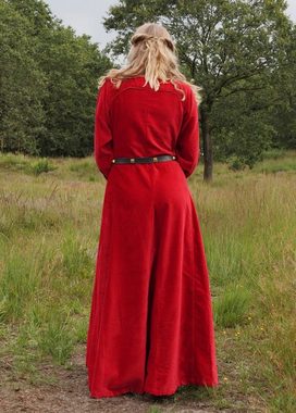 Battle Merchant Ritter-Kostüm Spätmittelalter-Kleid Isabell Samt Cotehardie Rot Größe M
