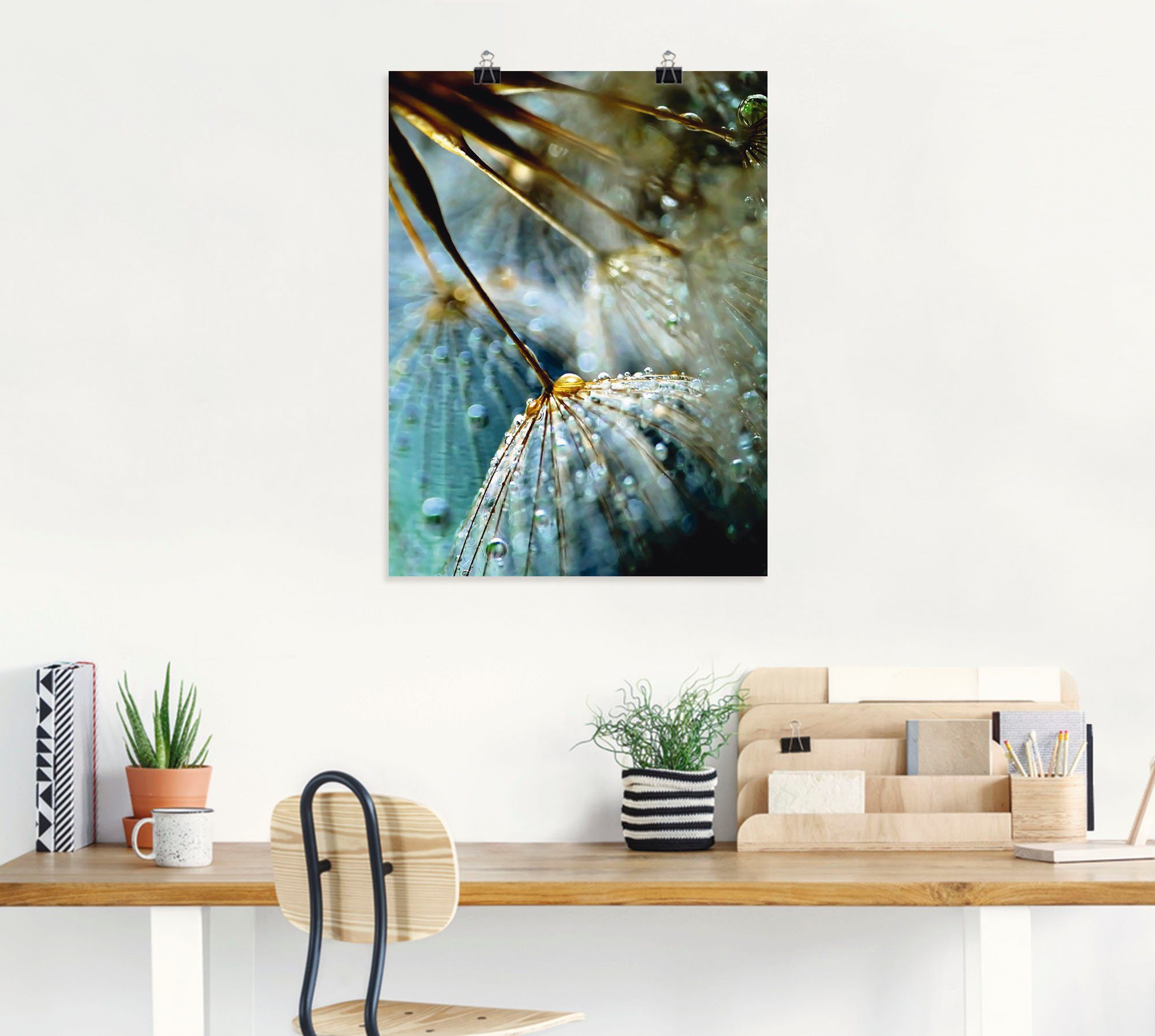 Artland Poster Pusteblume Mystische Schönheit, Blumen (1 St), ohne Rahmen