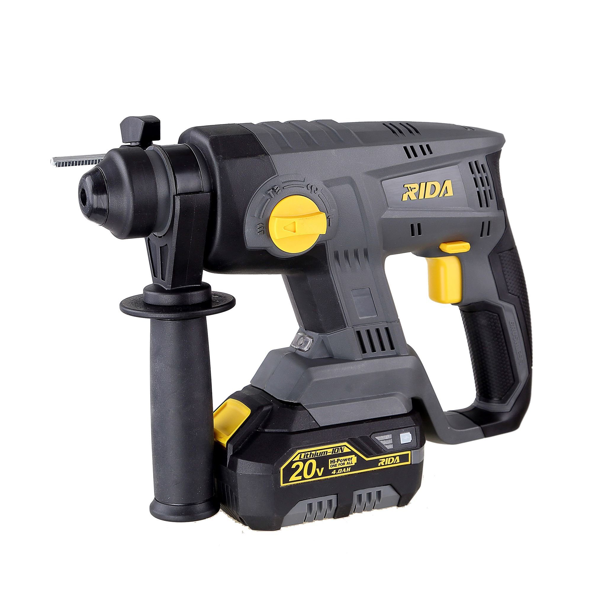 RIDA Akku-Schlagbohrmaschine Akku-Bohrhammer 20V, SDS plus, günstig online kaufen