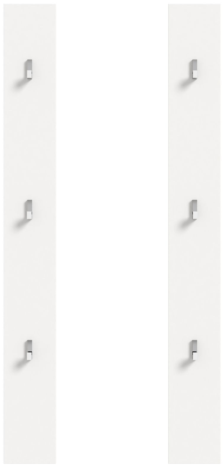 xonox.home Garderobenpaneel Paneel 2er Set Projekt X, weiß Nachbildung B/H/ günstig online kaufen