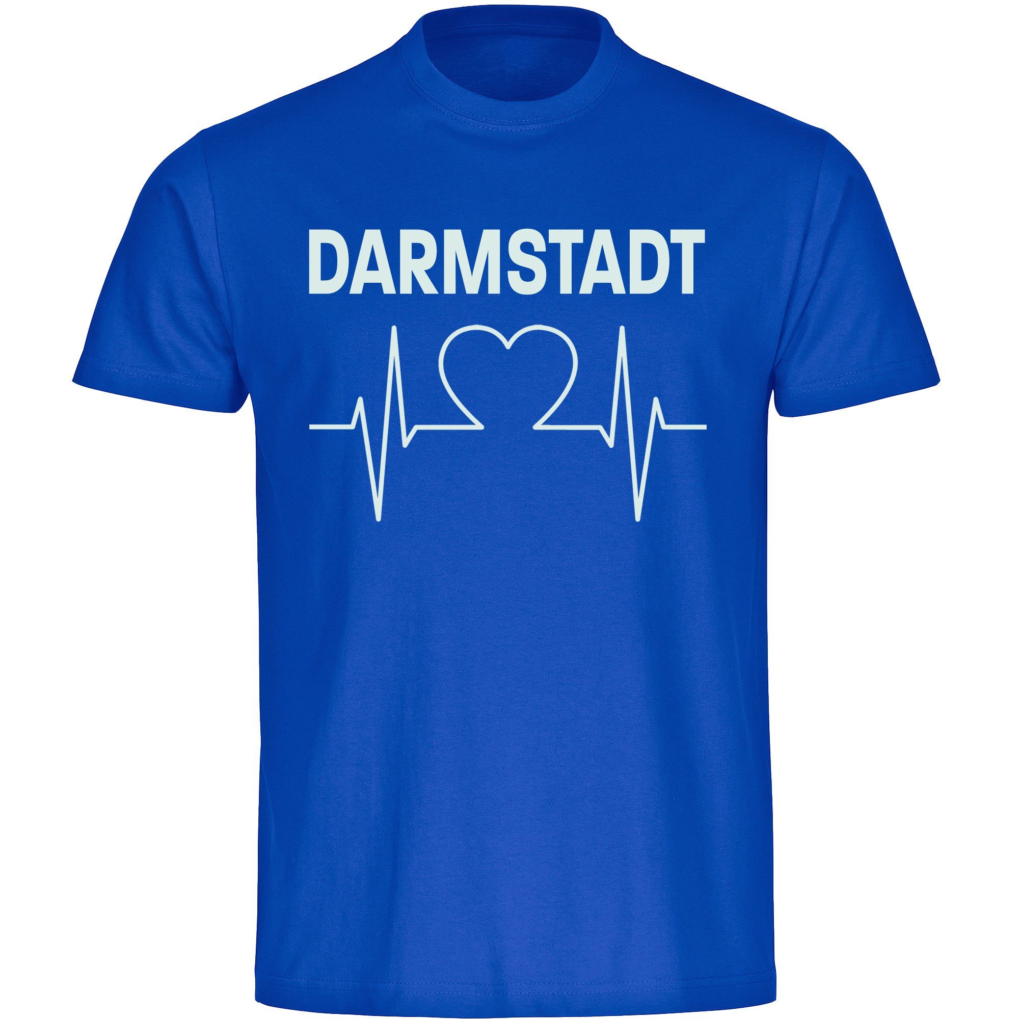 multifanshop T-Shirt Kinder Darmstadt - Herzschlag - Boy Girl