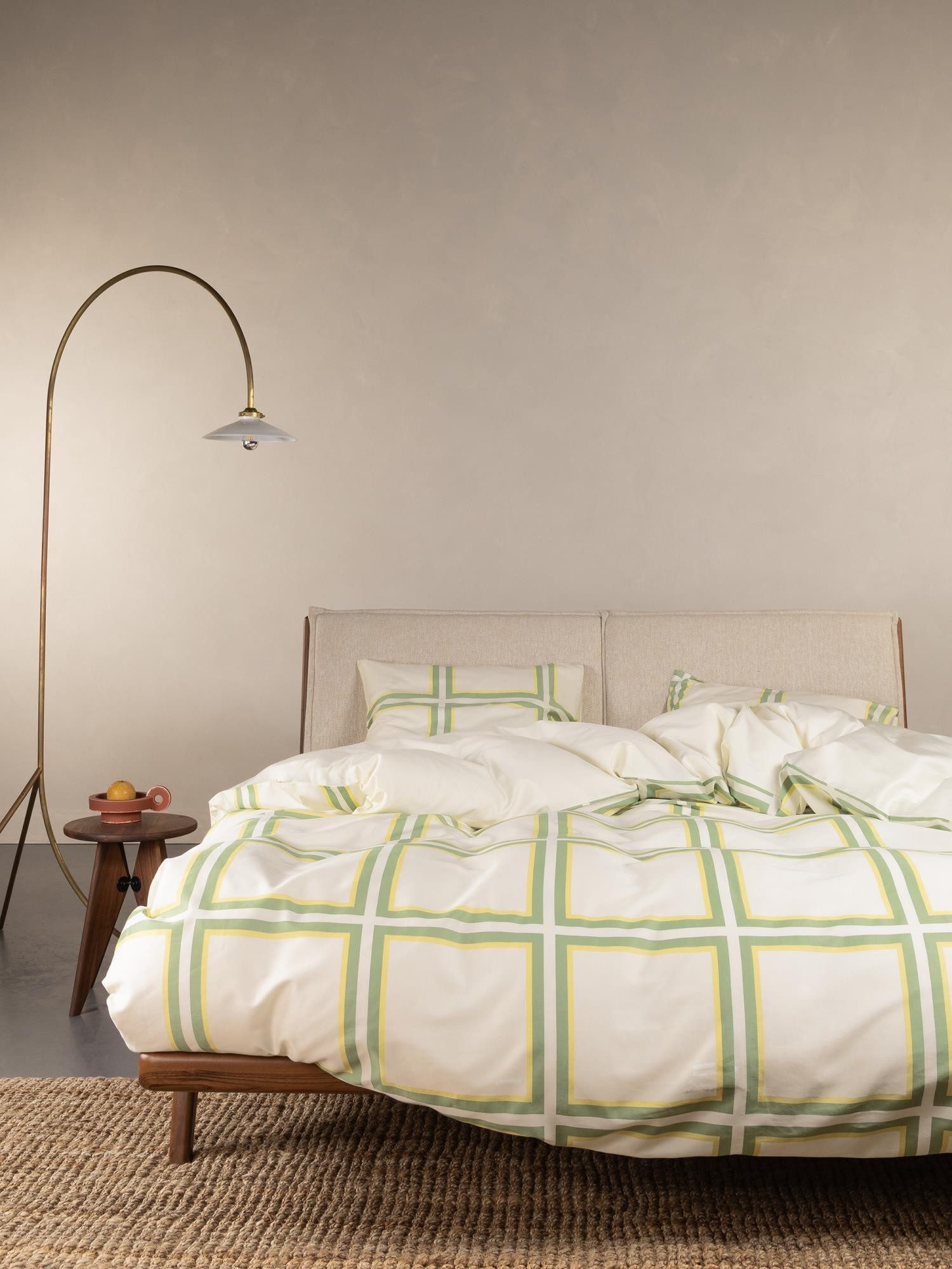 Essenza Bettwäsche Luca, Satin, 2 teilig, mit karo muster