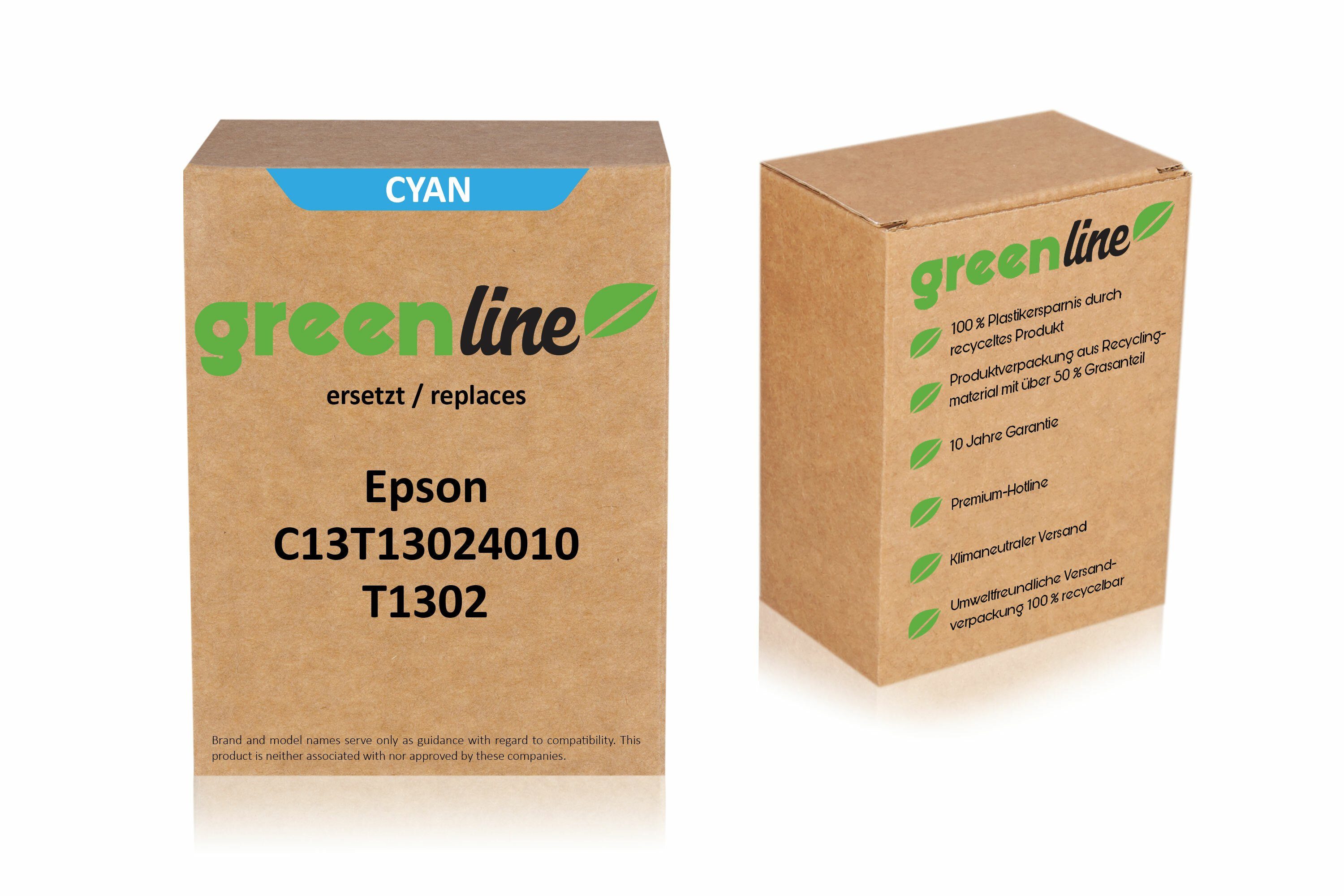 Inkadoo greenline ersetzt Epson C 13 T 13024010 / T1302 Tintenpatrone