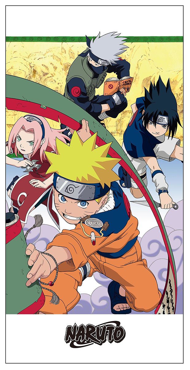 Jerry Fabrics Пляжные полотенца Naruto, Frottee