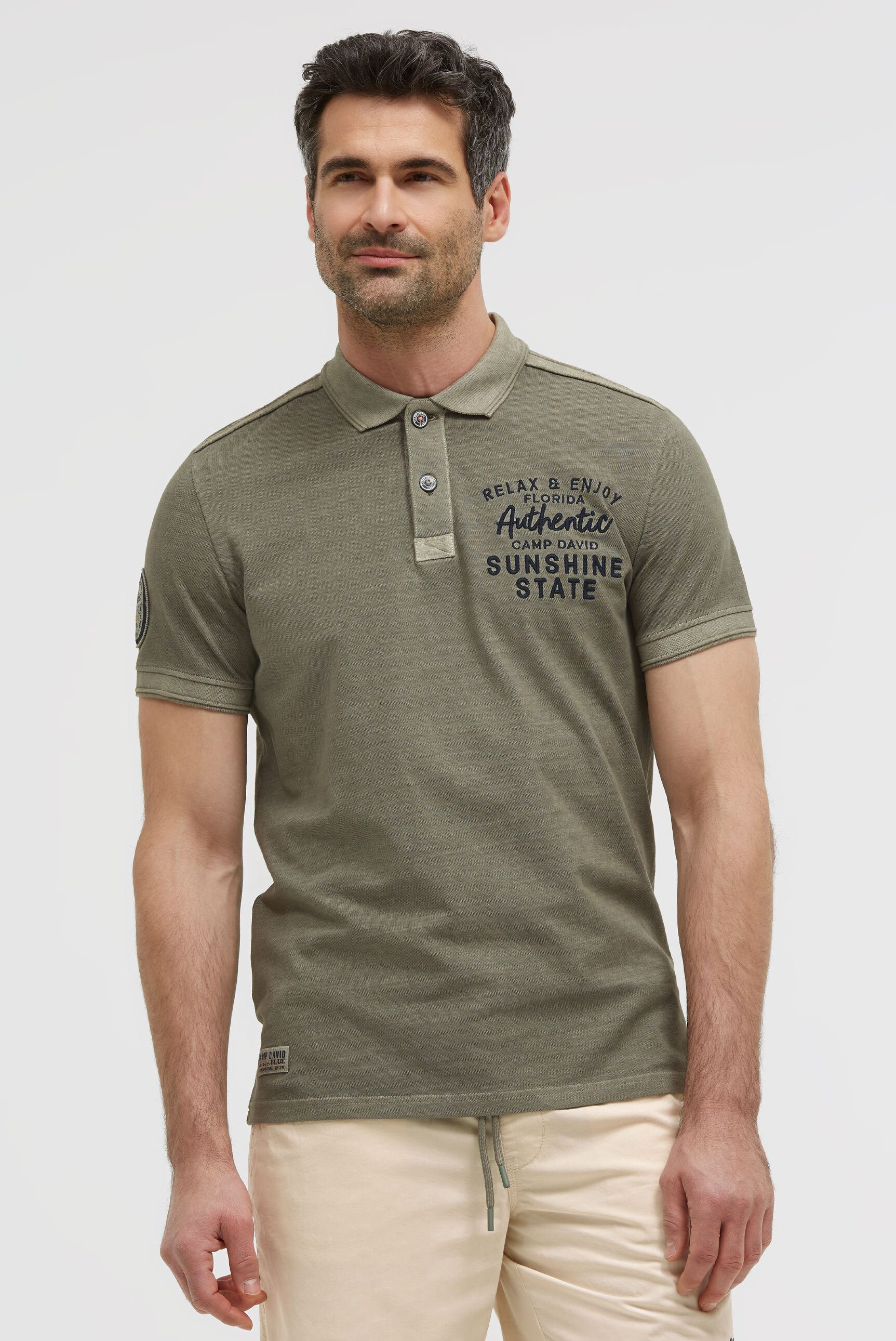 CAMP DAVID Poloshirt aus Baumwolle