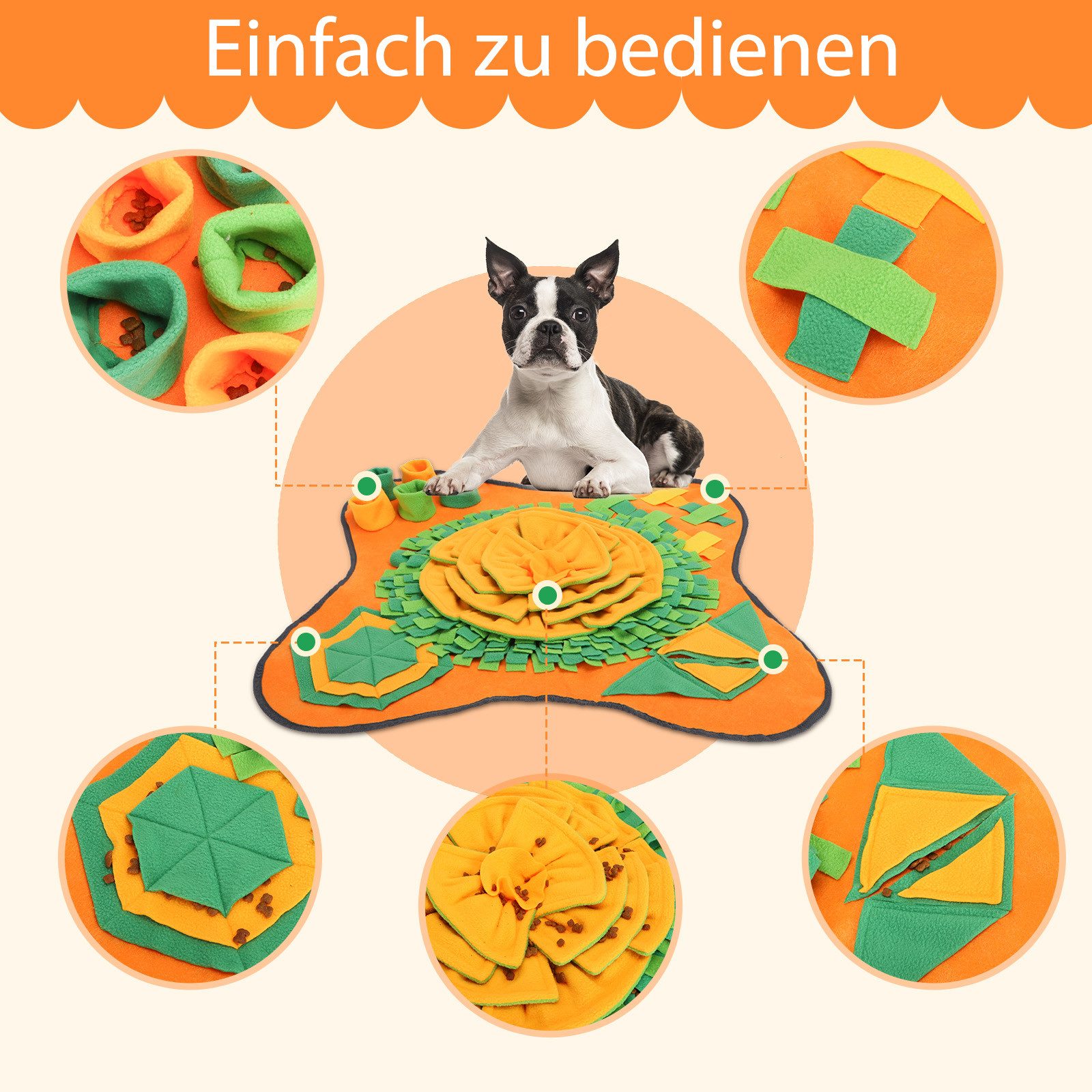 nobleza Tier-Intelligenzspielzeug Schnüffelteppich Hund Intelligenzspielzeug