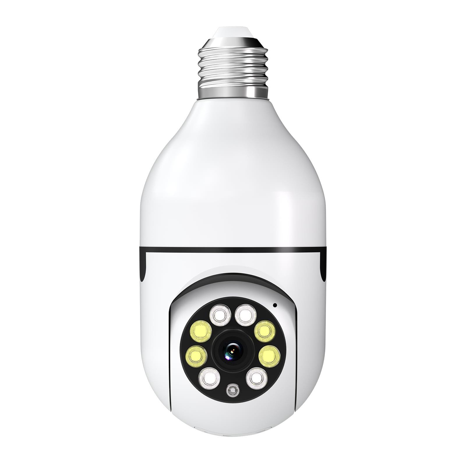 BoyKeep Überwachungskamera D112 Glühbirne Sicherheitskamera 2.4GHz 1080P (Innenbereich, Außenbereich, 5-GHz-WLAN nicht unterstützt, 1-tlg., Bewegungserkennung, Alarm, Zwei-Wege-Gespräch)