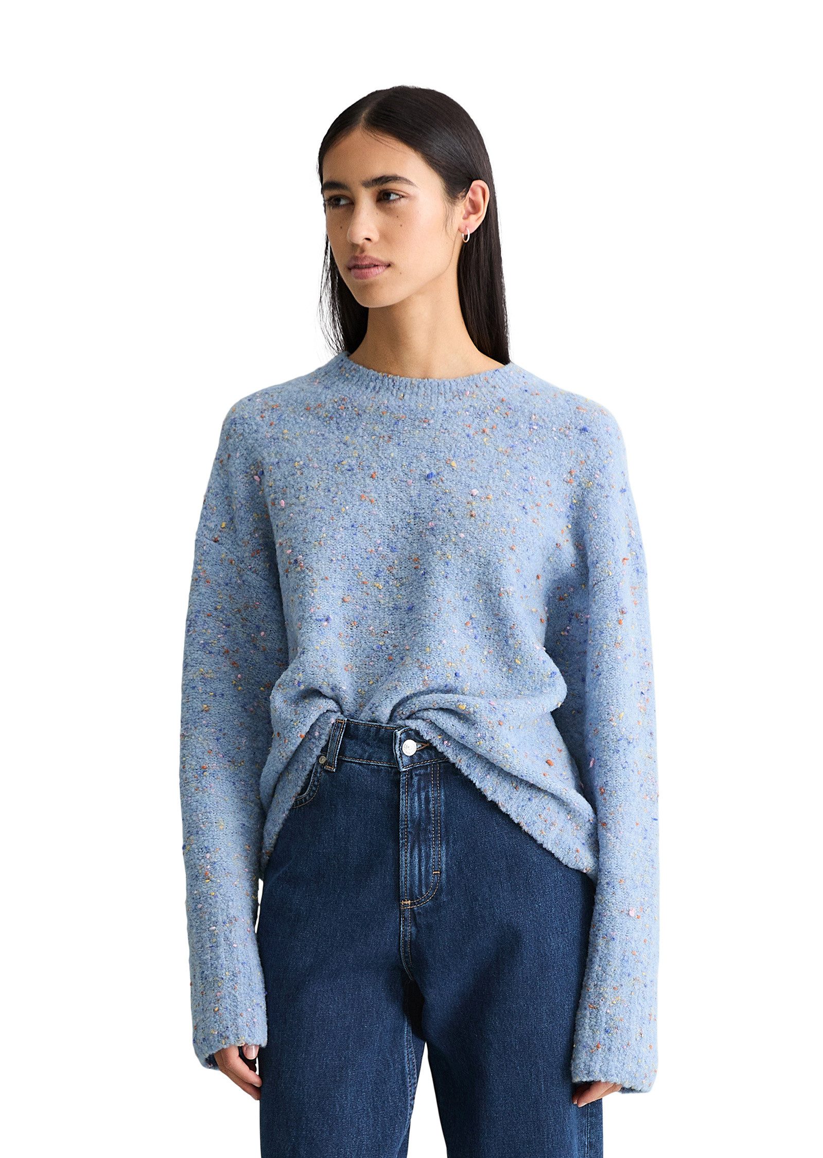 Marc O'Polo DENIM Strickpullover aus Schurwolle-Viskose-Mix günstig online kaufen