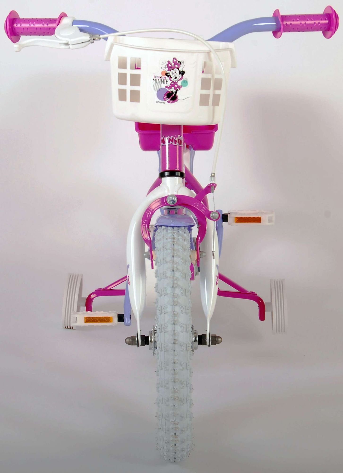 TPFSports Kinderfahrrad Disney Minnie Zoll mit 14 Laufrad Kinderrad Kinder Rutschfeste (Mädchen - Handbremse, Gang, Fahrrad Fahrrad + Rücktritt Zoll 1 Mädchen Stützräder mit 14 Sicherheitsgriffe)