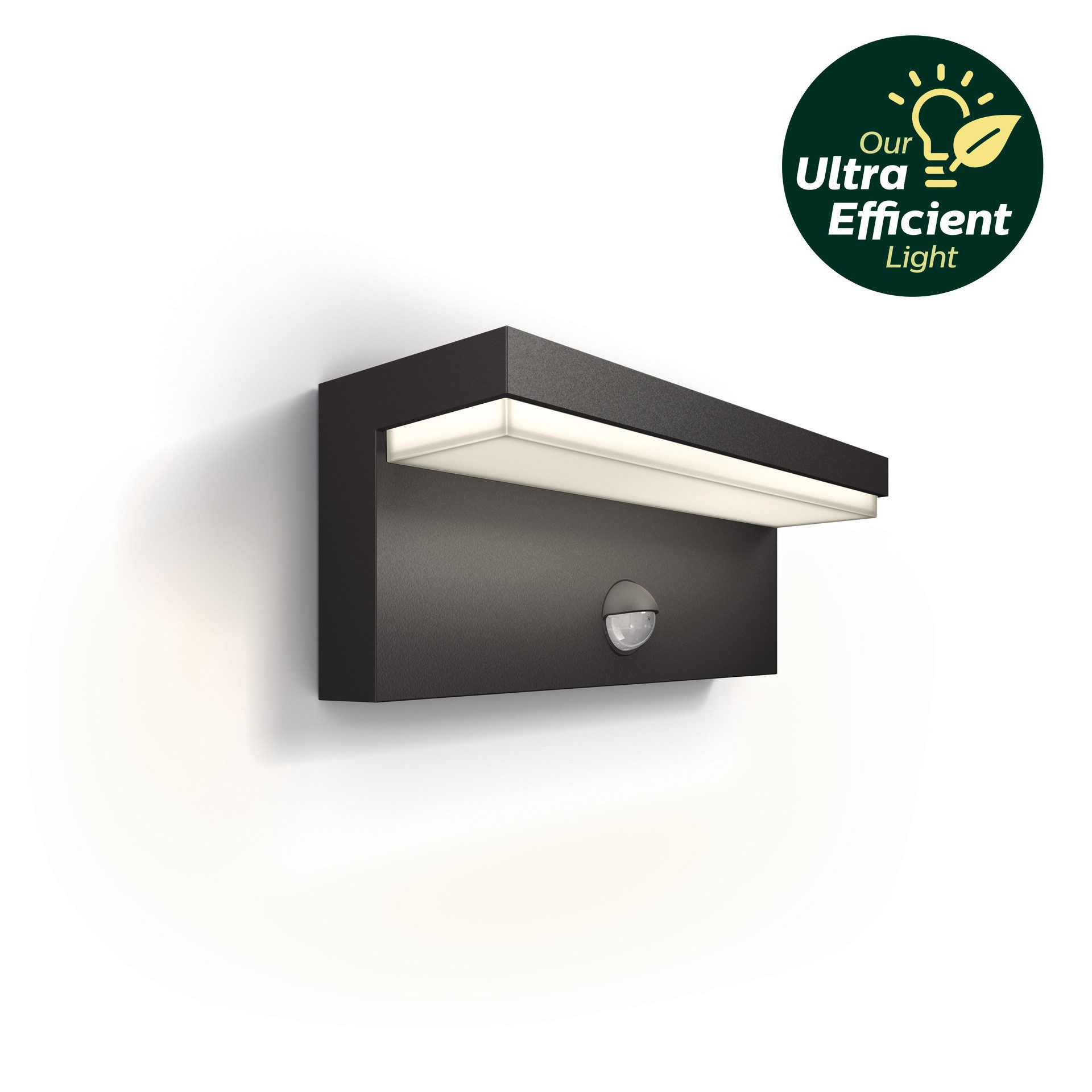 Philips Hue LED Außen-Wandleuchte Outdoor A-Label Bustan Wand UE IR 3,8W 40K, LED fest integriert