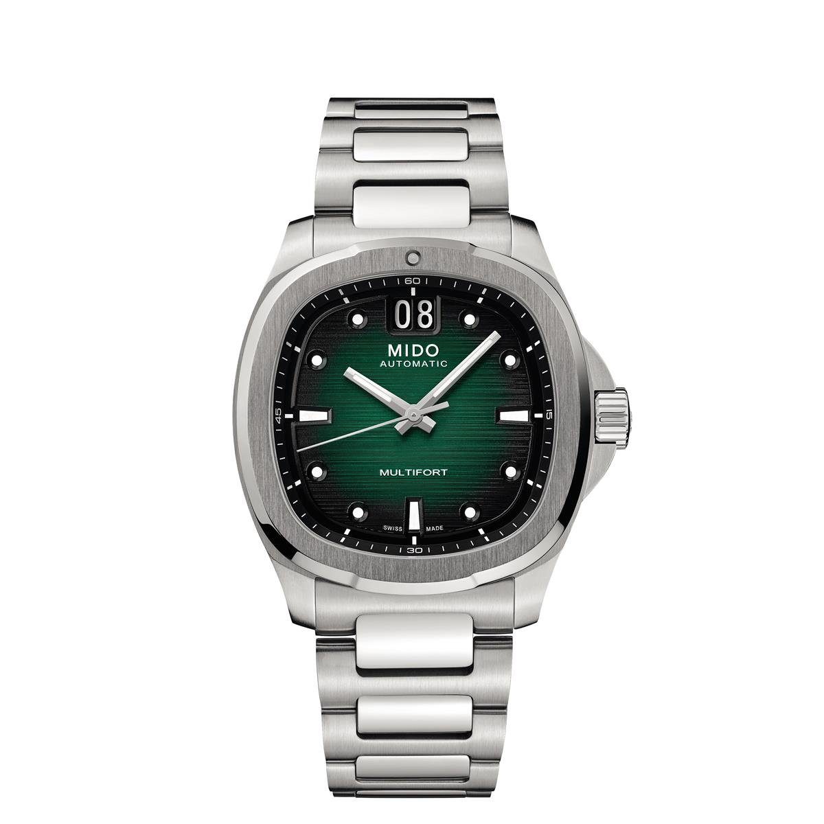 Mido Automatikuhr Mido Herren Uhr M0495261109100 Multifort TV Big Date, (1-tlg)