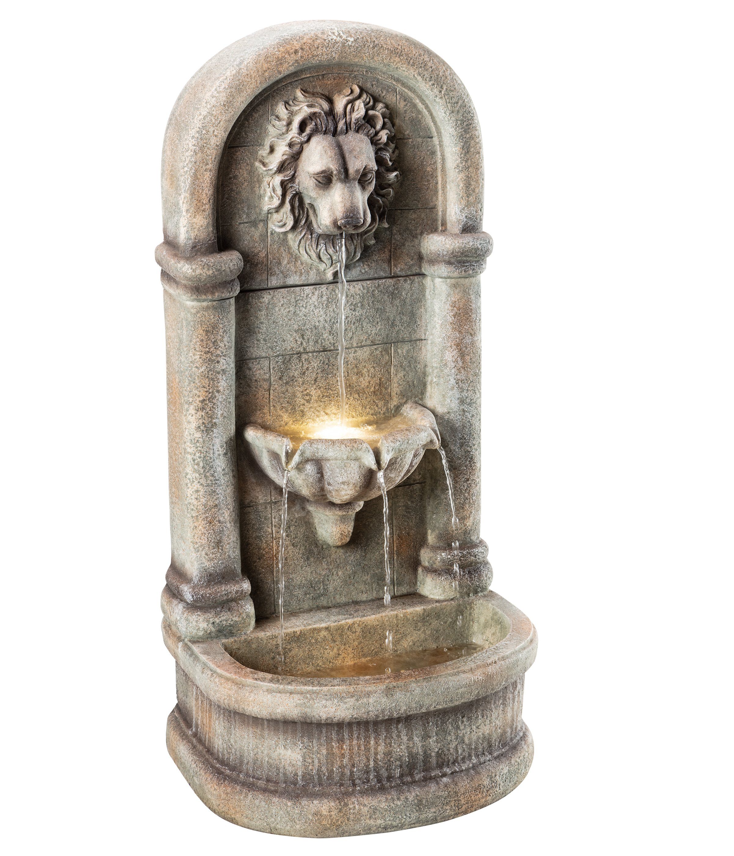 Dehner Gartenbrunnen Faro mit LED-Beleuchtung, 103.5 günstig online kaufen