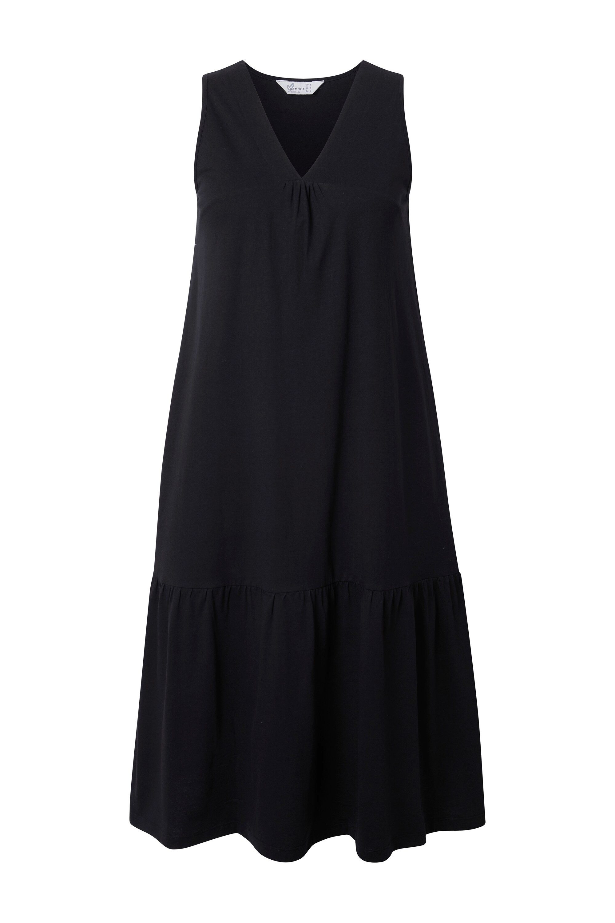 MIAMODA Jerseykleid Midikleid A-Linie Cupromix-Jersey Saumvolant günstig online kaufen