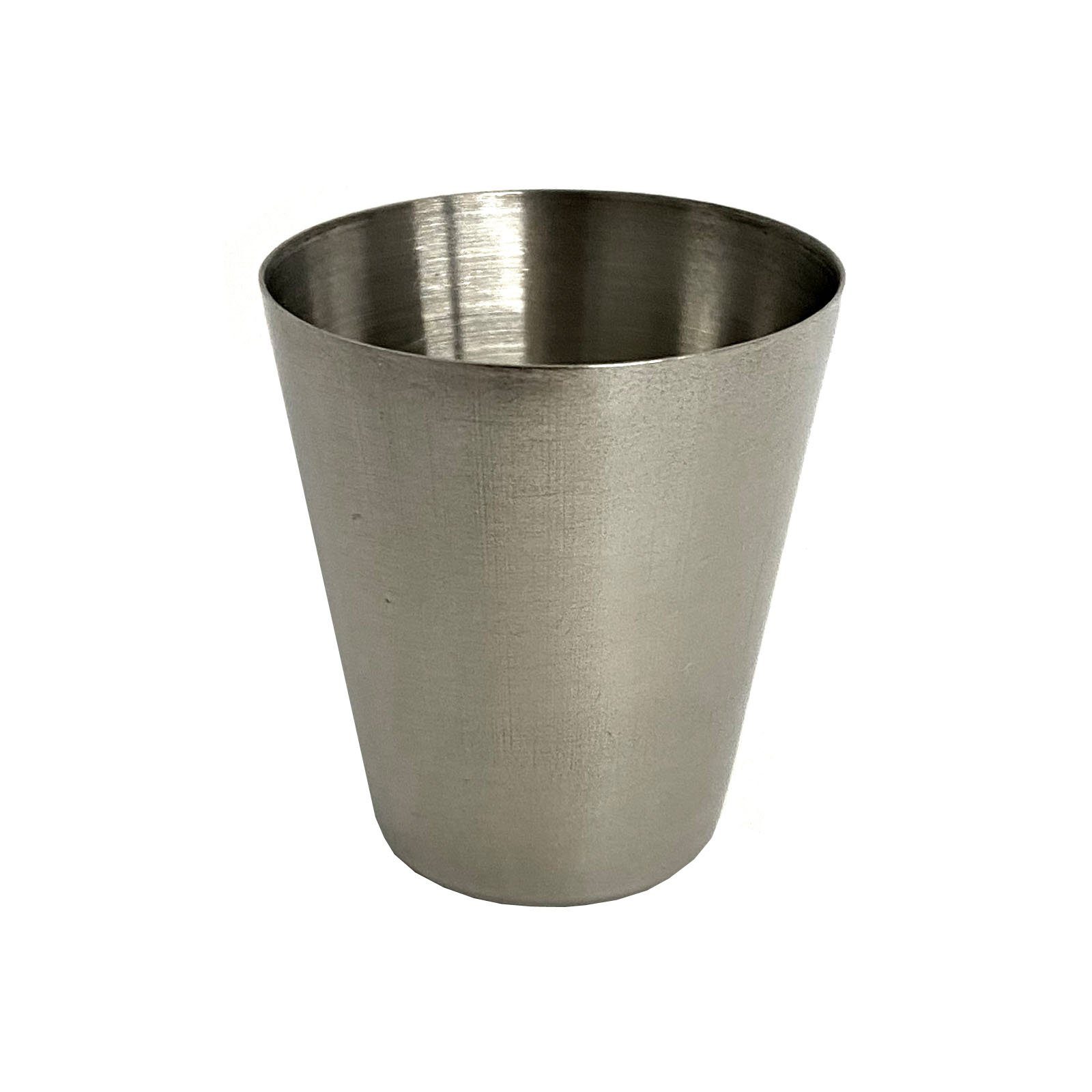 HAC24 Schnapsglas Schnapsgläser Pinnchen Shotgläser Shot Glas Stamper Schnaps-Becher, 16-tlg., Edelstahl, 2cl oder 4cl