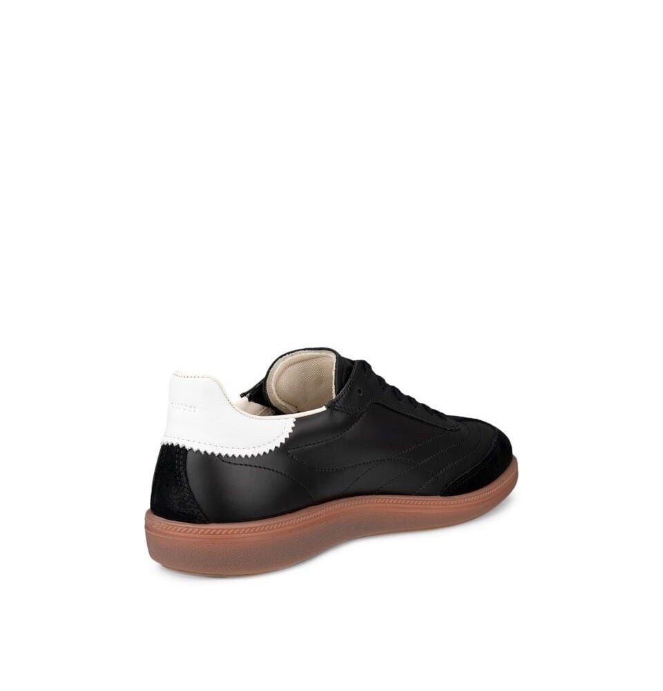 Ecco Soft 11 (Vollnarbenleder) schwarz/weiss Damen Sneaker günstig online kaufen